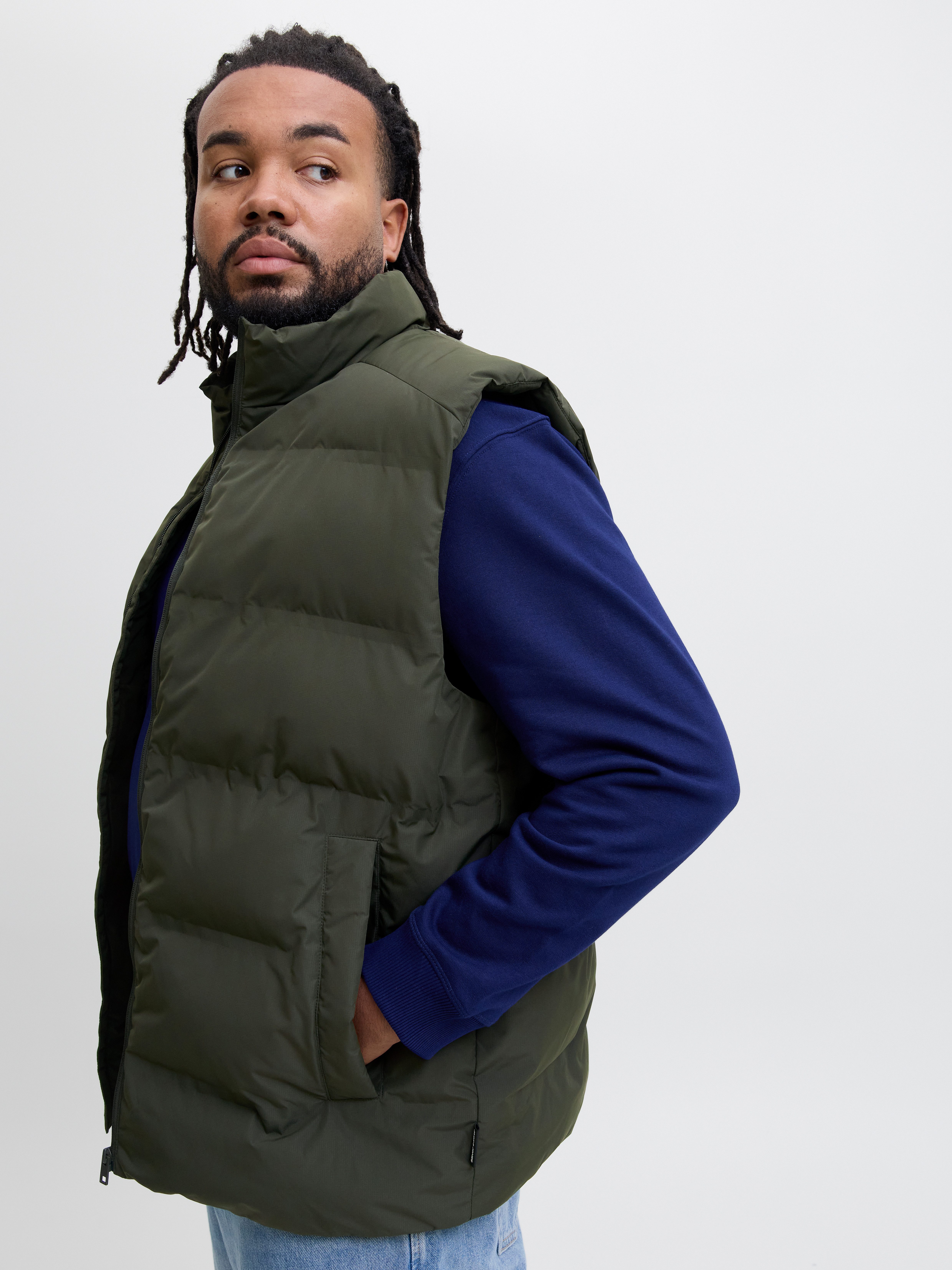 Jack & Jones PlusSize Steppweste JJESOHO BODYWARMER COLLAR SN PLS günstig online kaufen