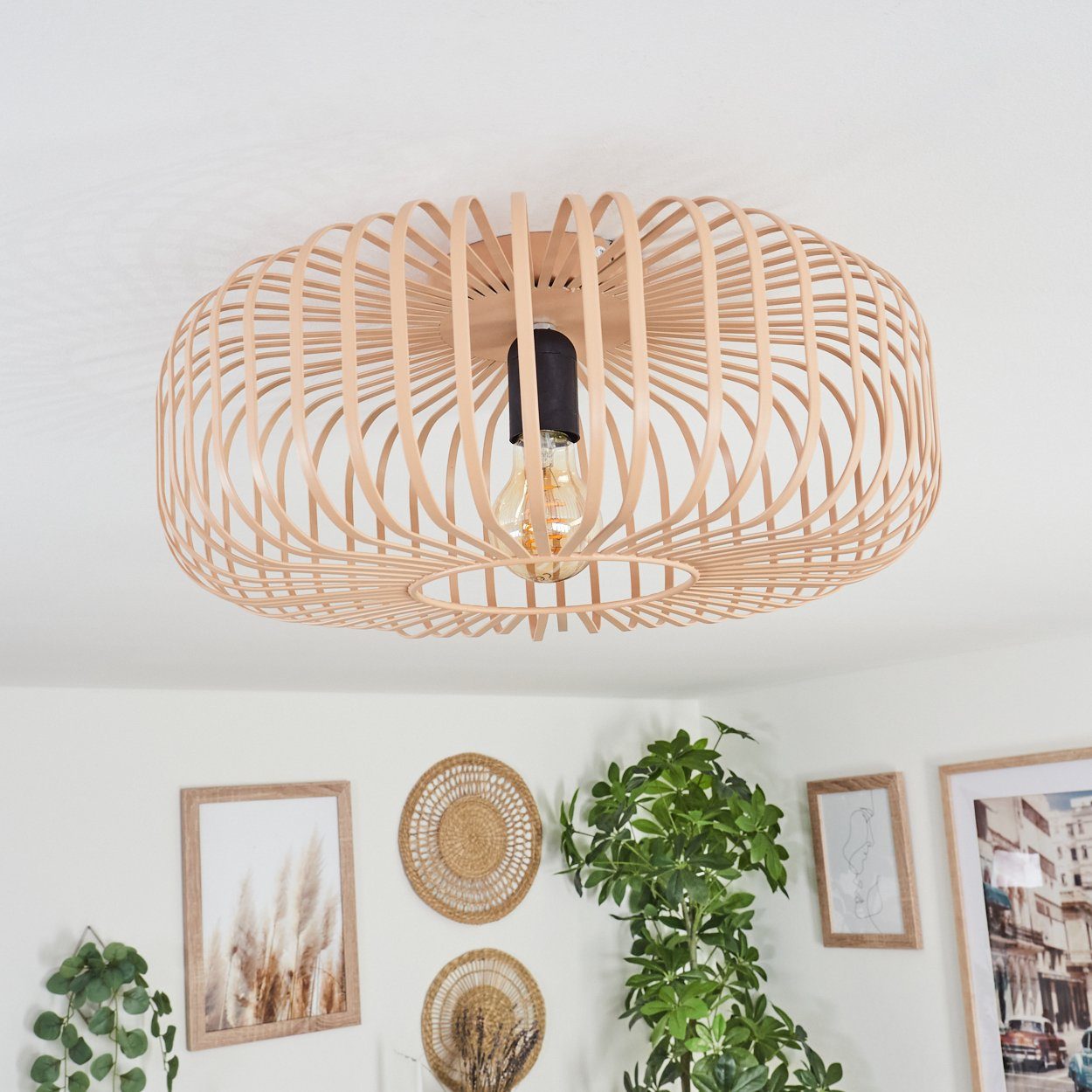 hofstein Deckenleuchte runde Deckenlampe aus Metall günstig online kaufen