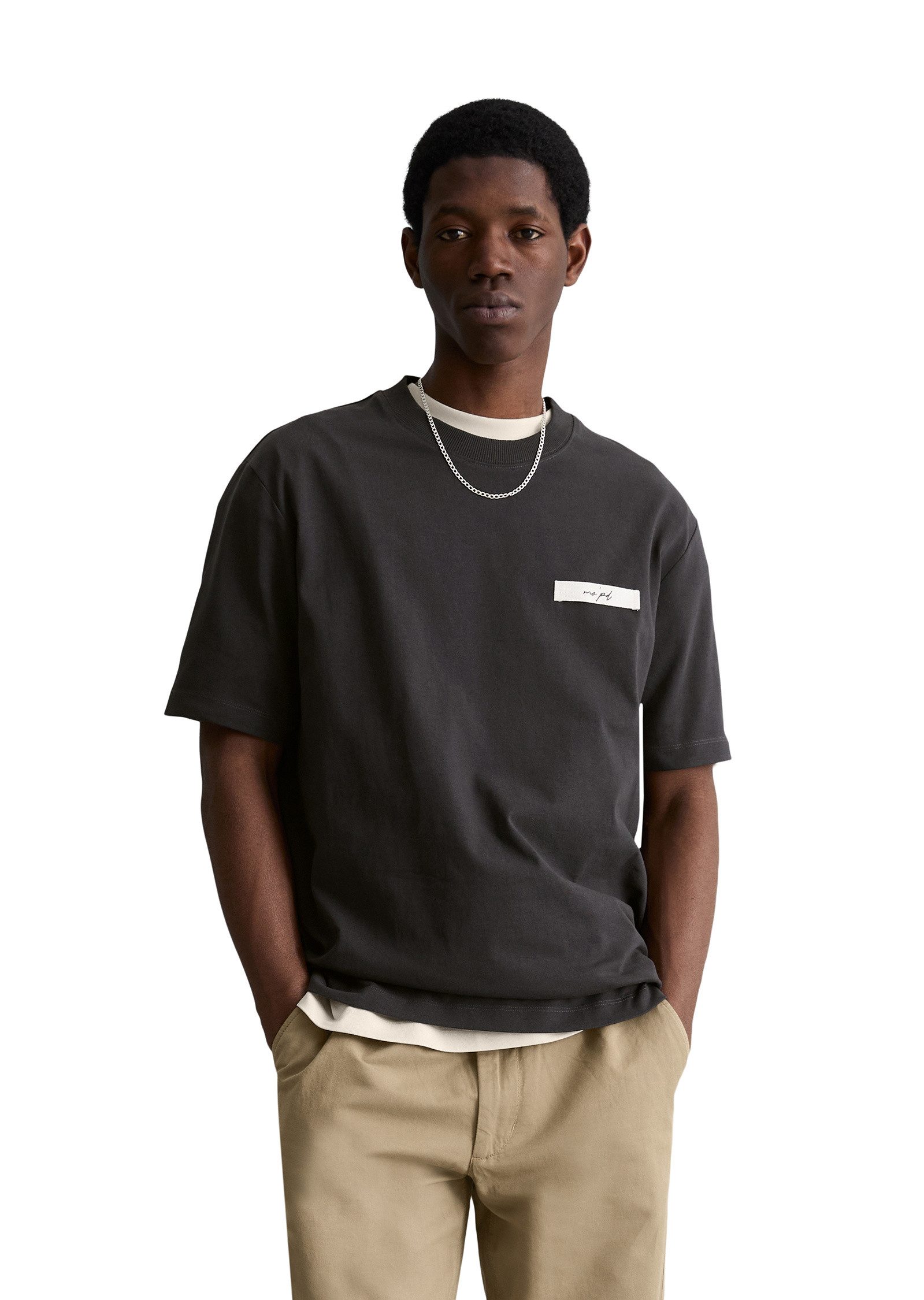 T-Shirt aus schwerem Bio-Baumwoll-Jersey