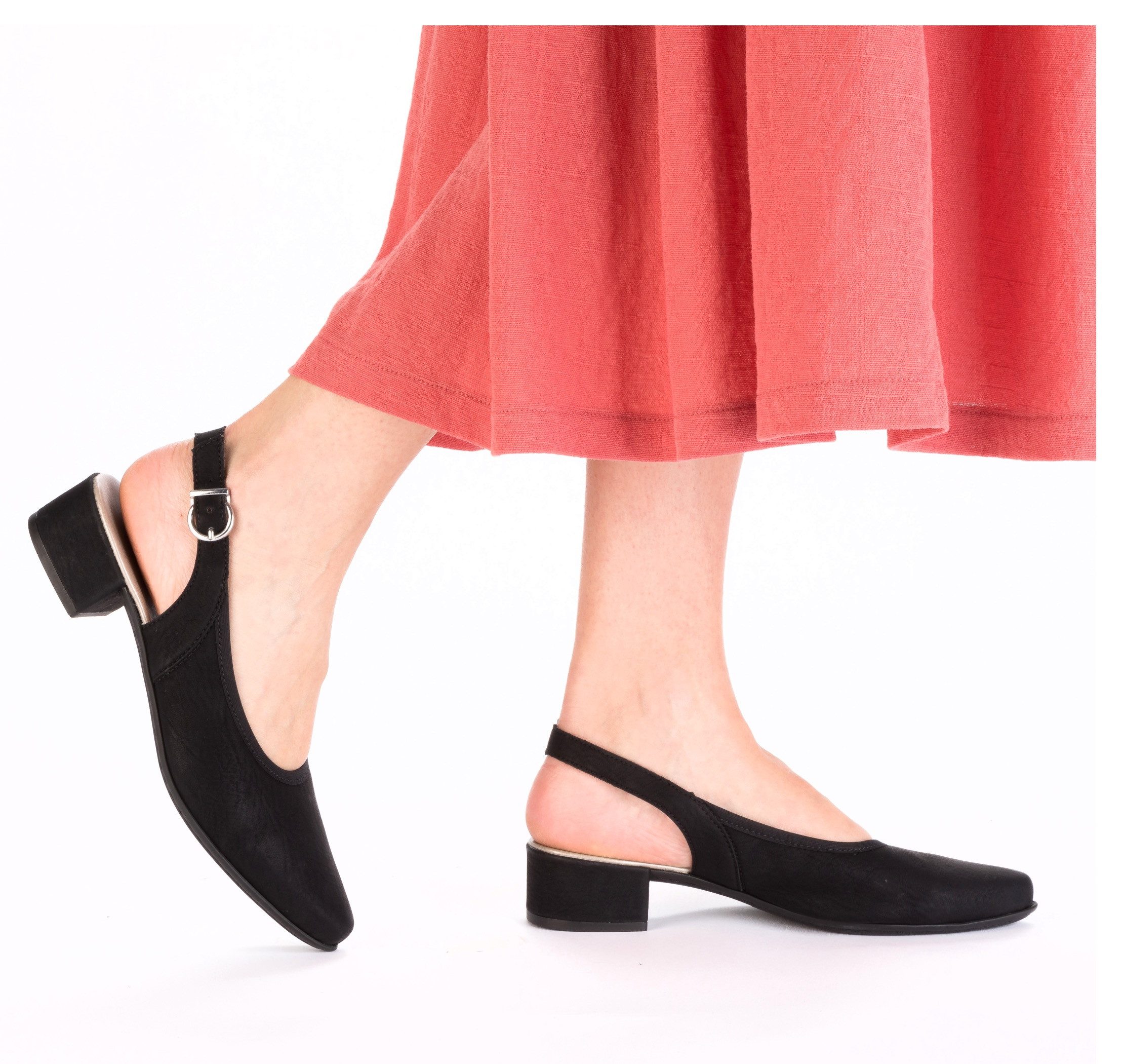 Rieker Slingsandale Sommerschuh, Festtagsschuh, Blockabsatz, mit Riemchen