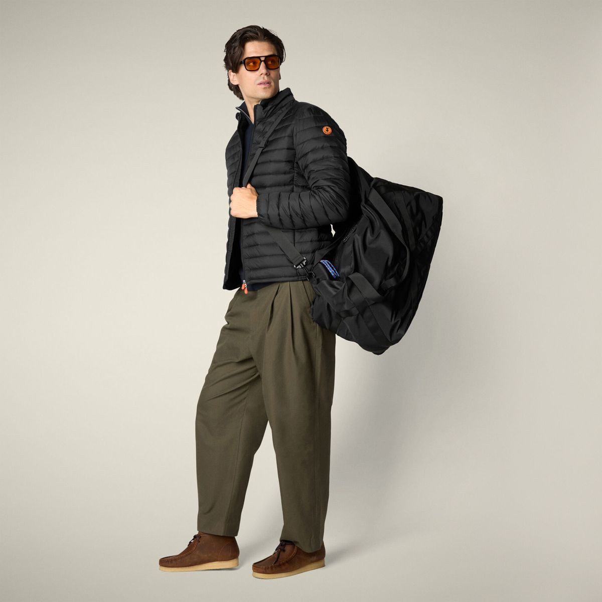 SAVE THE DUCK Steppjacke Alexander Stilvolle, umweltfreundliche Herrenjacke, wasserabweisend und