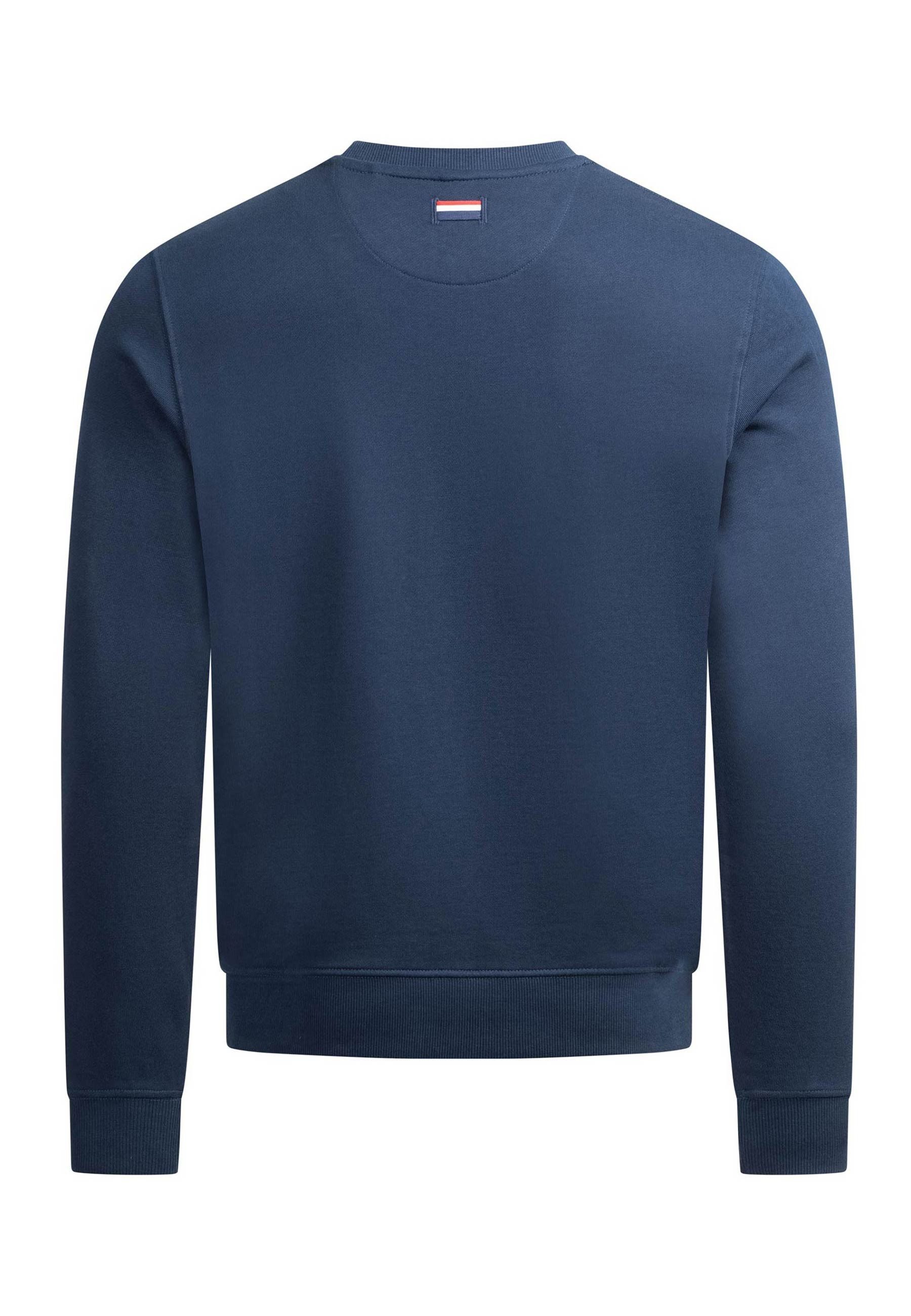 U.S. Polo Assn. Rundhalspullover USKiaan – Herren Sweatshirt mit Rundhalsausschnitt Baumwoll-Viskose-Mix, weich, atmungsaktiv und mit Logo-Stickerei