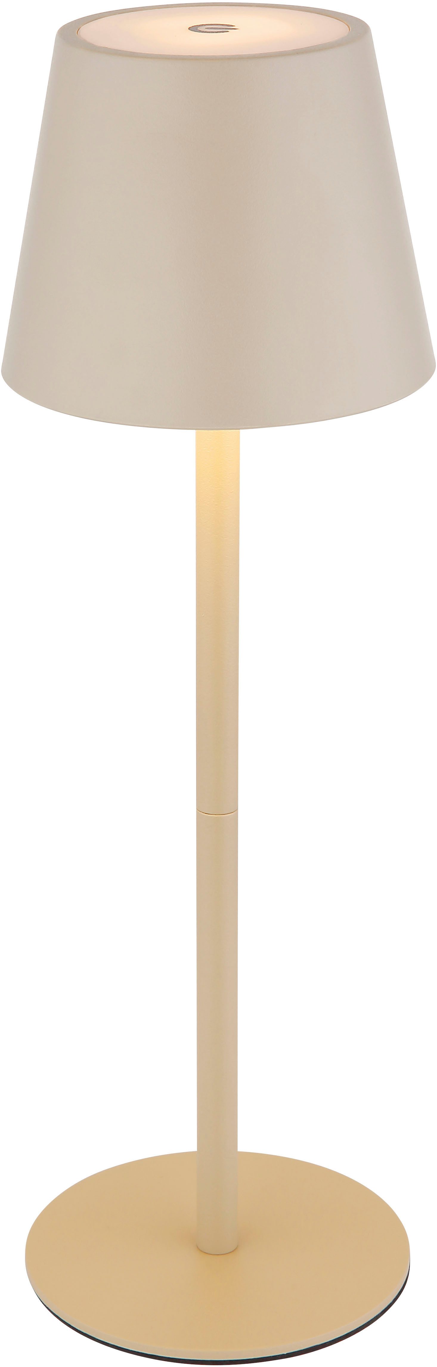 my home LED Tischleuchte Alia Akkuleuchte inkl. Flaschenaufsatz, Memoryfunktion, LED fest integriert, warmweiß - kaltweiß, stufenloser Touchdimmer, Farben fixierbar, USB-C, Akkulampe, CCT