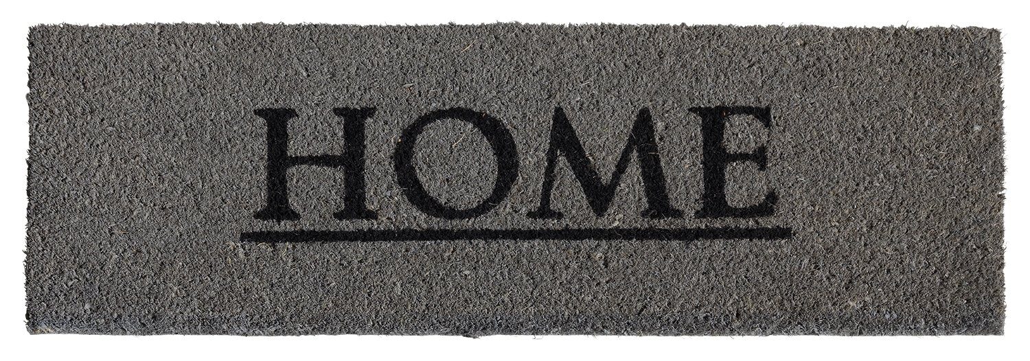 Fußmatte HOME, 75 x 26 cm, Kokos, mit Schriftzug, HAMAT, rechteckig