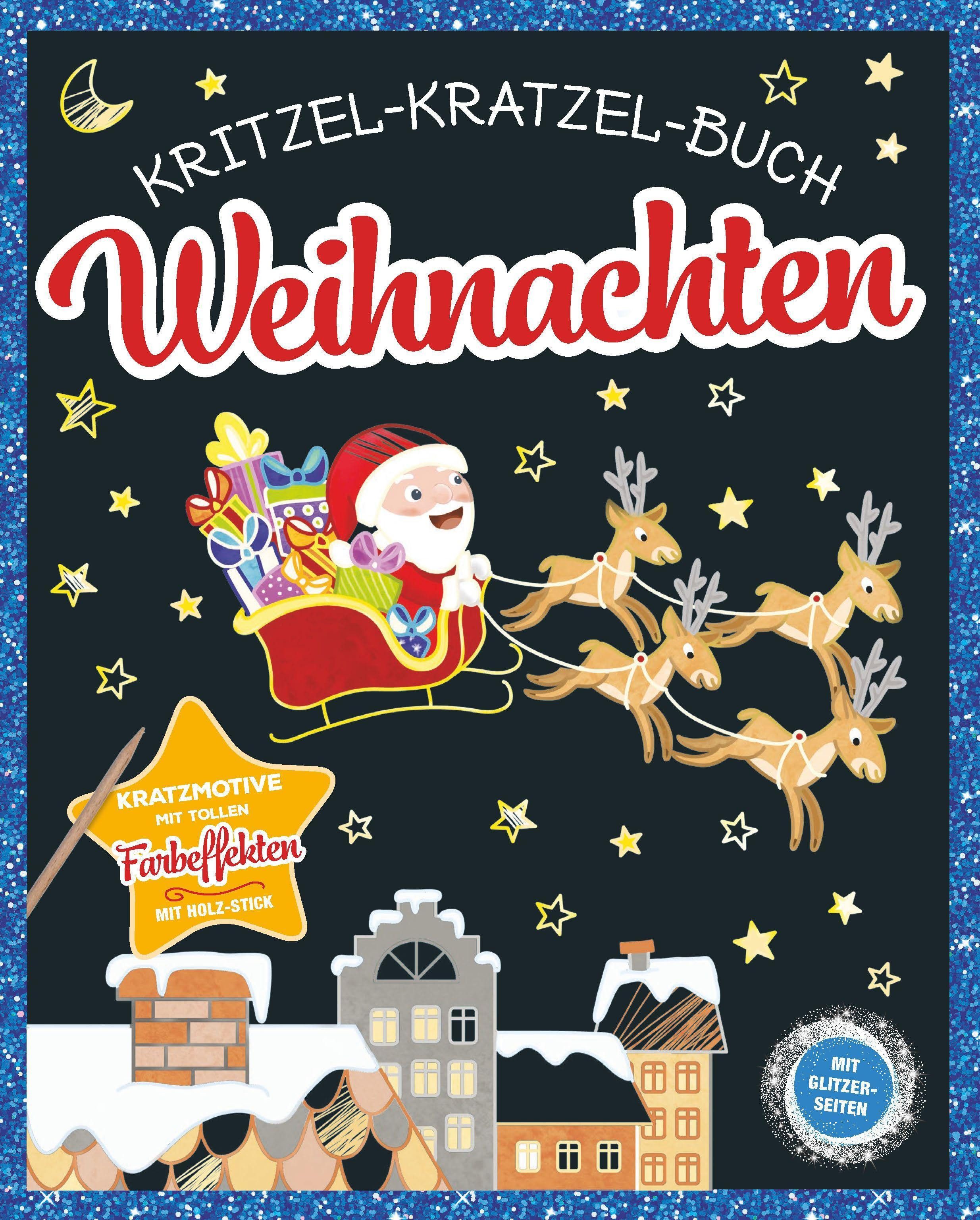 Schwager & Steinlein Verlag Adventskalender Kritzel-Kratzel-Buch Weihnachten. Für Kinder ab 5 Jahren