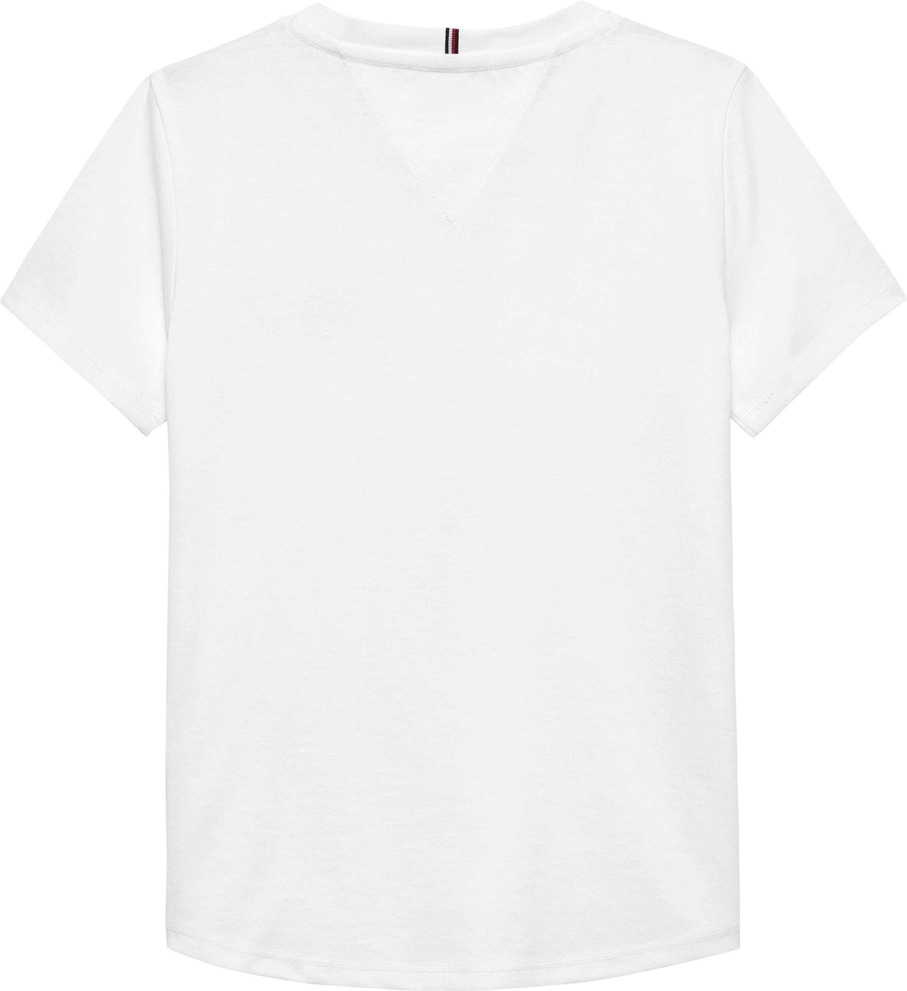 Tommy Hilfiger T-Shirt TOMMY GRAPHIC FLOCK TEE S/S Kinder bis 16 Jahre, Druck