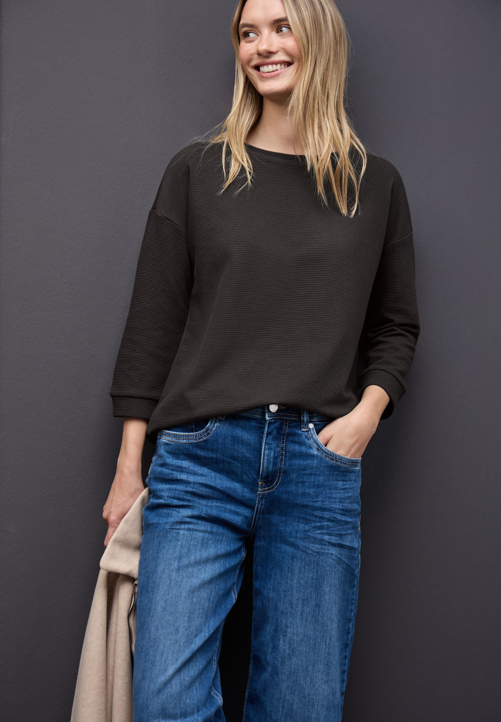 STREET ONE 3/4-Arm-Shirt mit 3/4 Ärmeln