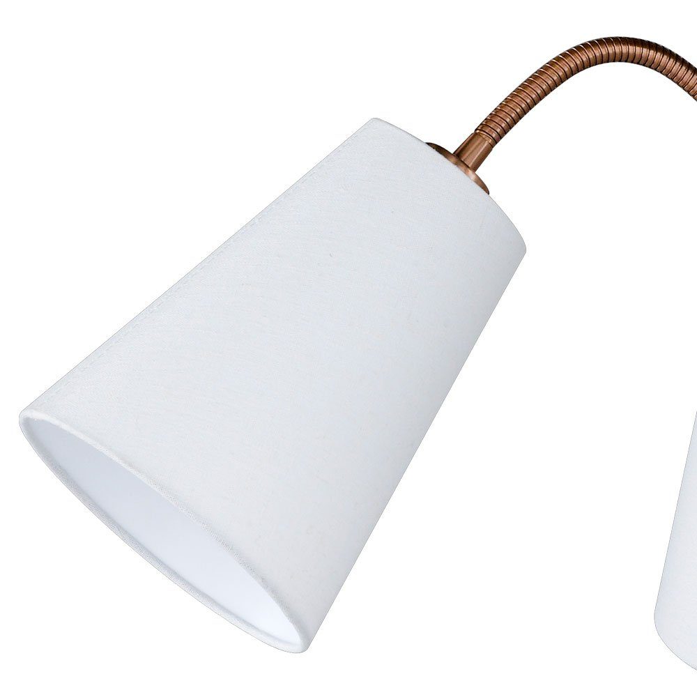 aus HOPPER- HONSEL Leuchtmittel nicht FISCHER inklusive, Stoff Lampenschirmen flexiblen Pendelleuchte & mit Deckenleuchte,