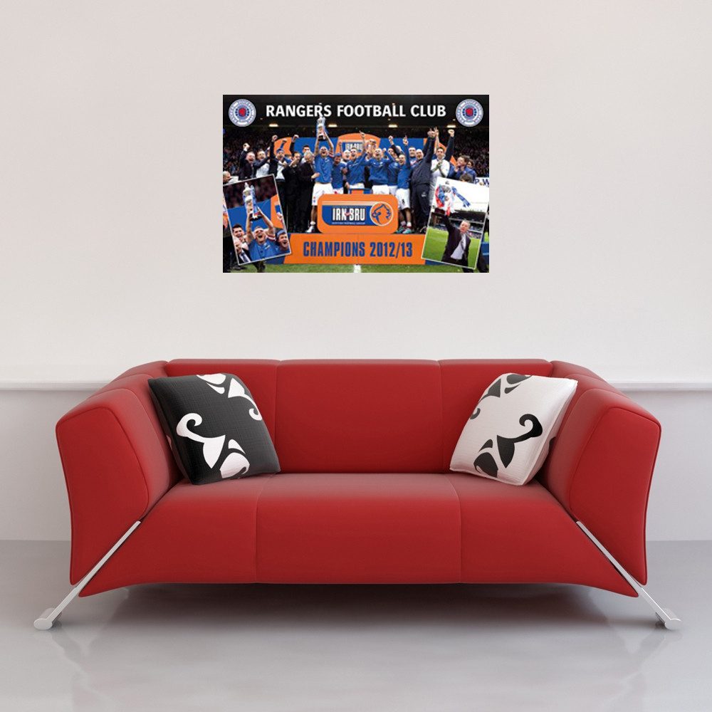 Poster Fußball - Poster - Rangers - Champions 12/13
