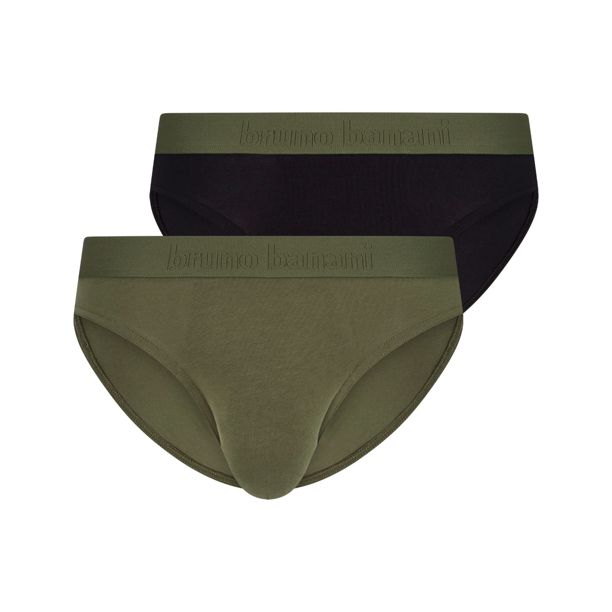 Bruno Banani Slip Flowing (2er Pack) mit Logobund