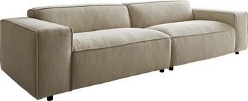 DELIFE Big-Sofa Tenso, Chenille Beige 285x105 cm Big-Sofa