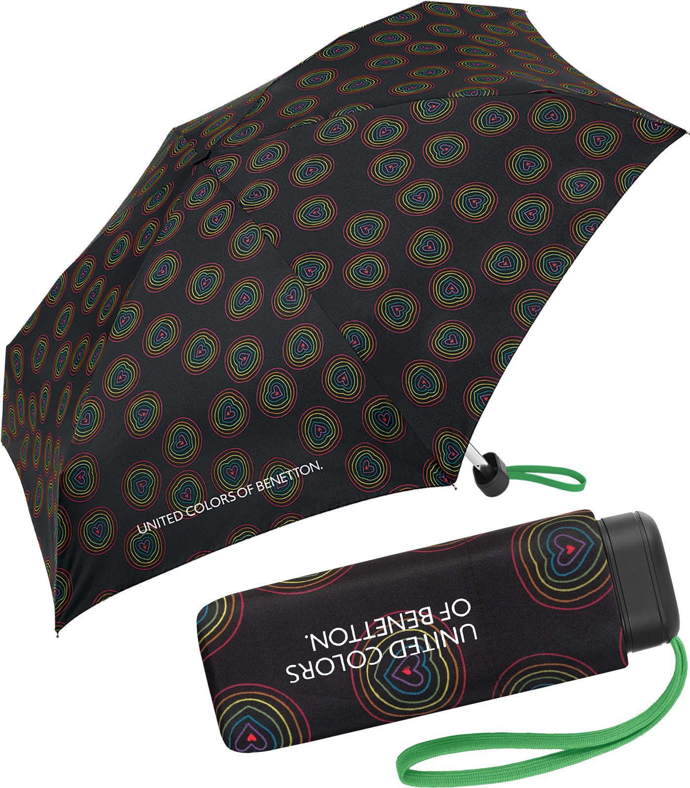 Taschenregenschirm für Damen mit Handöffner Ultra Mini Flat FS 2026