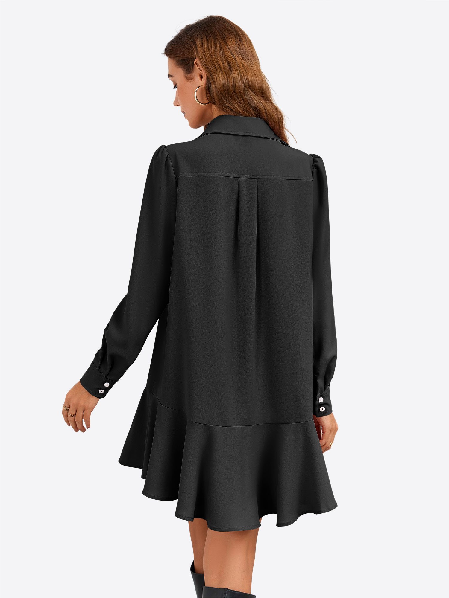 Imily Bela Minikleid Damen Button-Blusenkleid (Packung, 1-tlg., 1per-Pack) günstig online kaufen