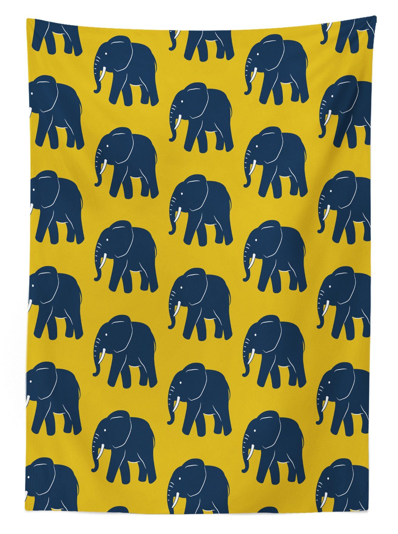 Farben, Abakuhaus Waschbar den Patterns Klare Tischdecke Elefant geeignet Farbfest Außen Für Afrikanischer Bereich Tiere