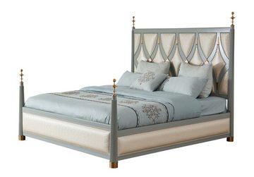 JVmoebel Bett, Luxus Möbel Schlafzimmer Hotel Betten Royal Gold Holz Neu