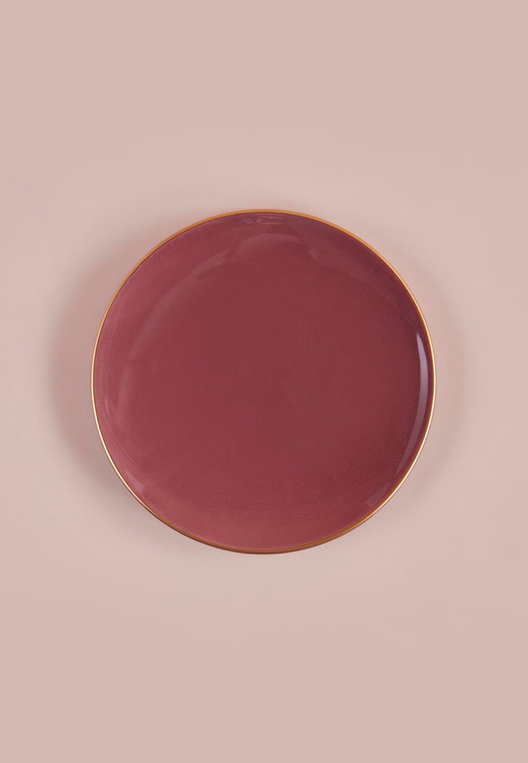 im Bella 6er-Set (6-tlg), Maison Keramik, Allure Keramik, pink praktischen Teller-Set