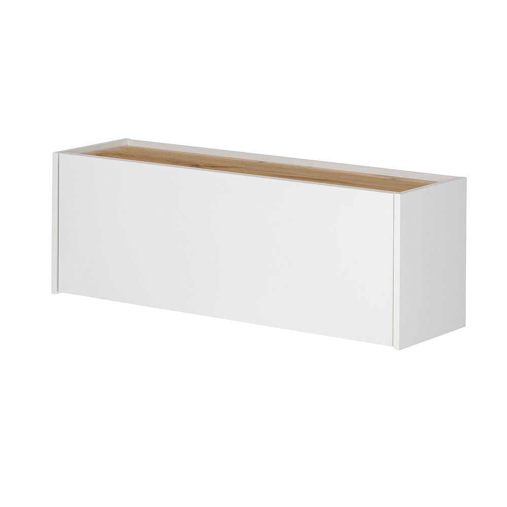 Lomadox Hängeschrank CRISP-61 in anthrazit mit Wotan Eiche, ca. 100/35/30 cm