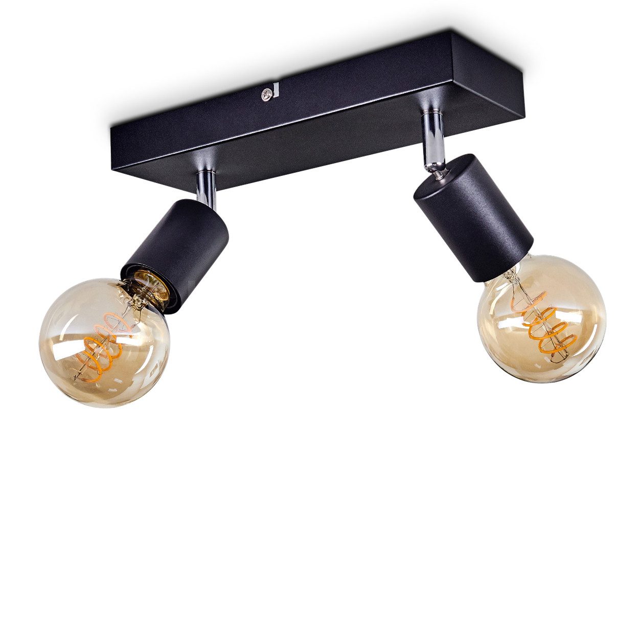 hofstein Deckenleuchte »Seano« Deckenlampe aus Metall in Schwarz, ohne Leuc günstig online kaufen