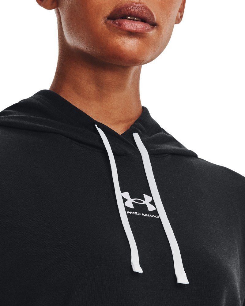 Under Armour® Kapuzenpullover UA Rival aus Terry Hoodie 001 French Black