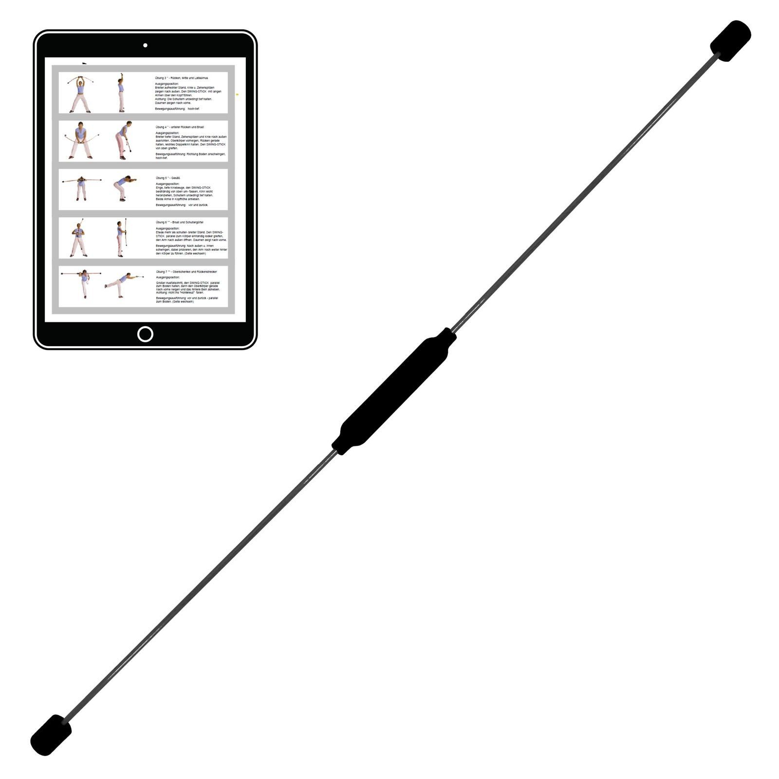 Swingstick Best Sporting Schwingstab Fitness schwarz I Swingstick