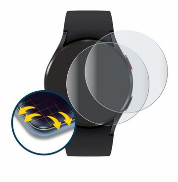 BROTECT Full-Screen Schutzfolie für Samsung Galaxy Watch 4 (40mm), Displayschutzfolie, 2 Stück, 3D Curved matt entspiegelt Full-Screen Anti-Reflex