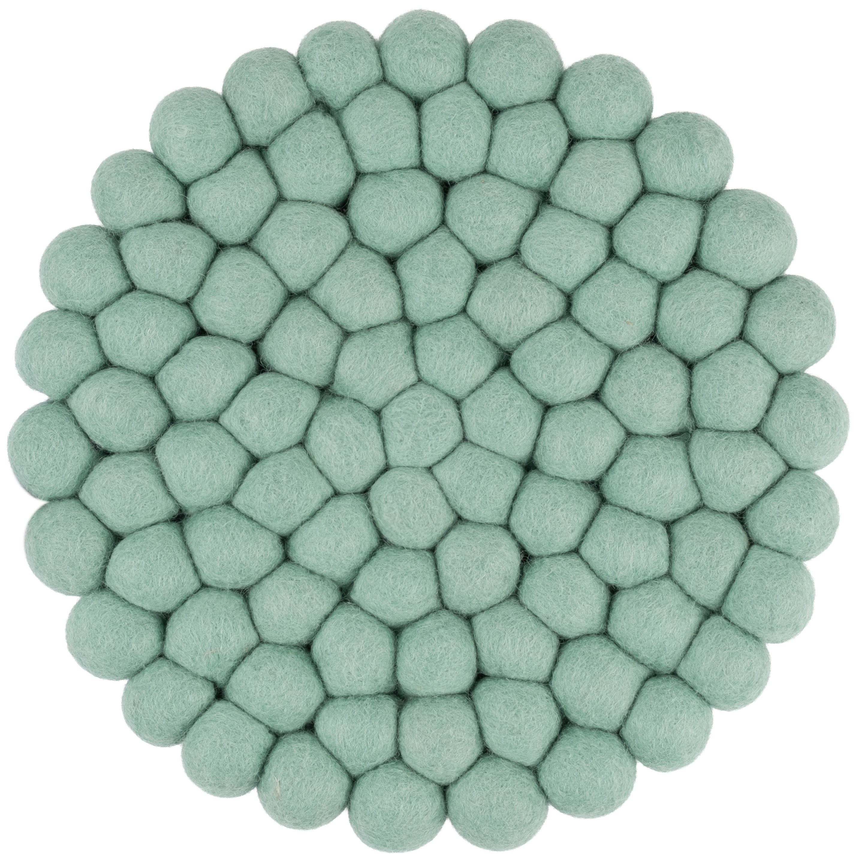 myfelt Topfuntersetzer Filzkugel Topfuntersetzer ⌀ 20 cm, Schurwolle