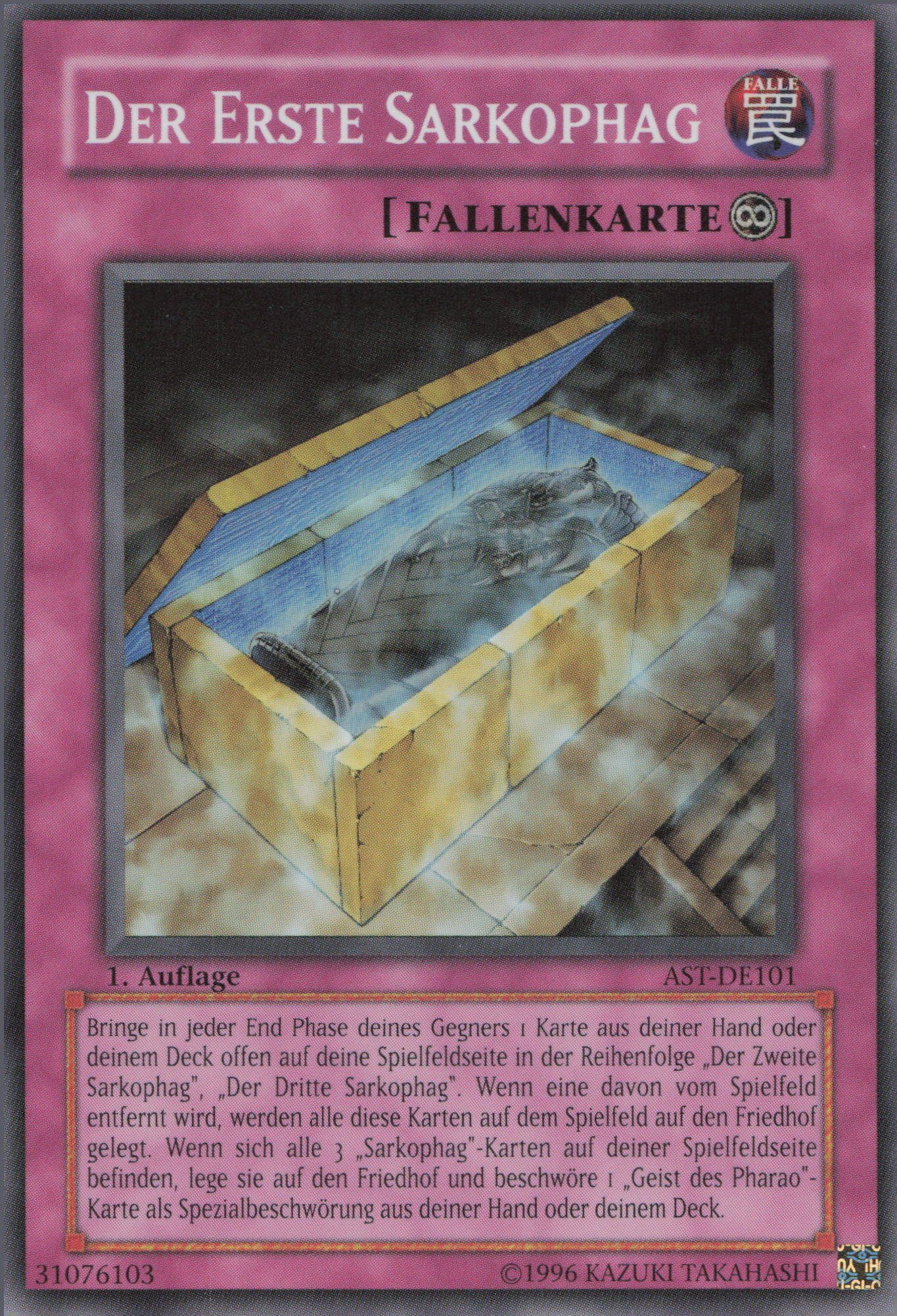 ReCollectibles Sammelkarte YuGiOh Karte Der Erste Sarkophag deutsch, Yu ...
