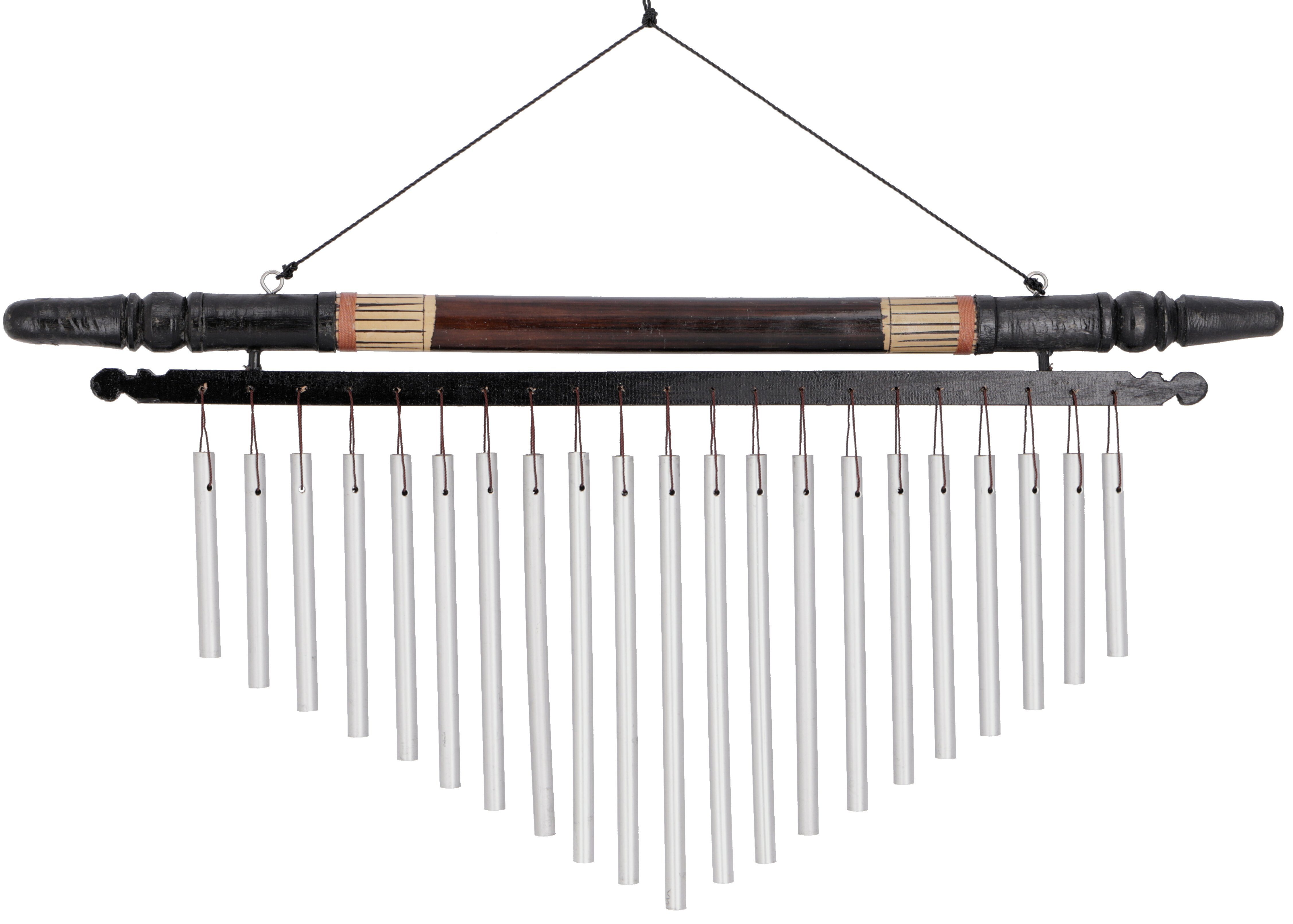 Guru-Shop Windspiel Aluminium Klangspiel, Windspiel mit Bambus -..