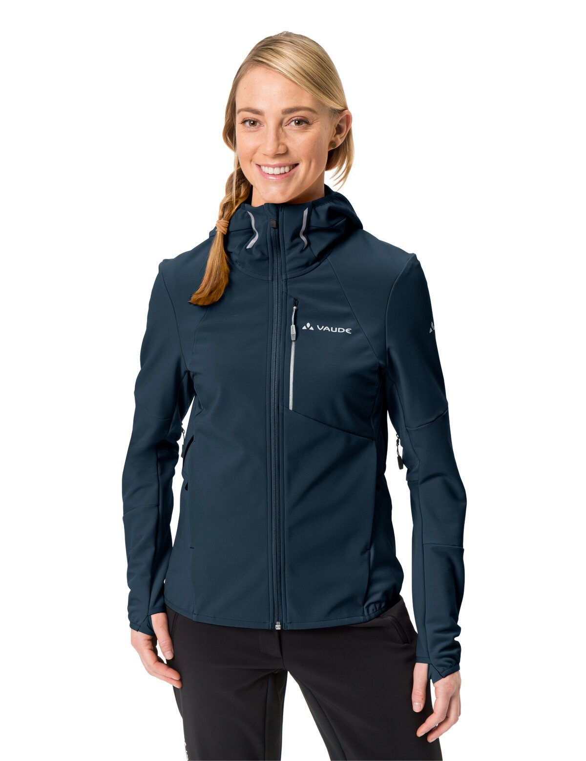 VAUDE Outdoorjacke Women's sea kompensiert Larice Klimaneutral IV (1-St) dark Jacket