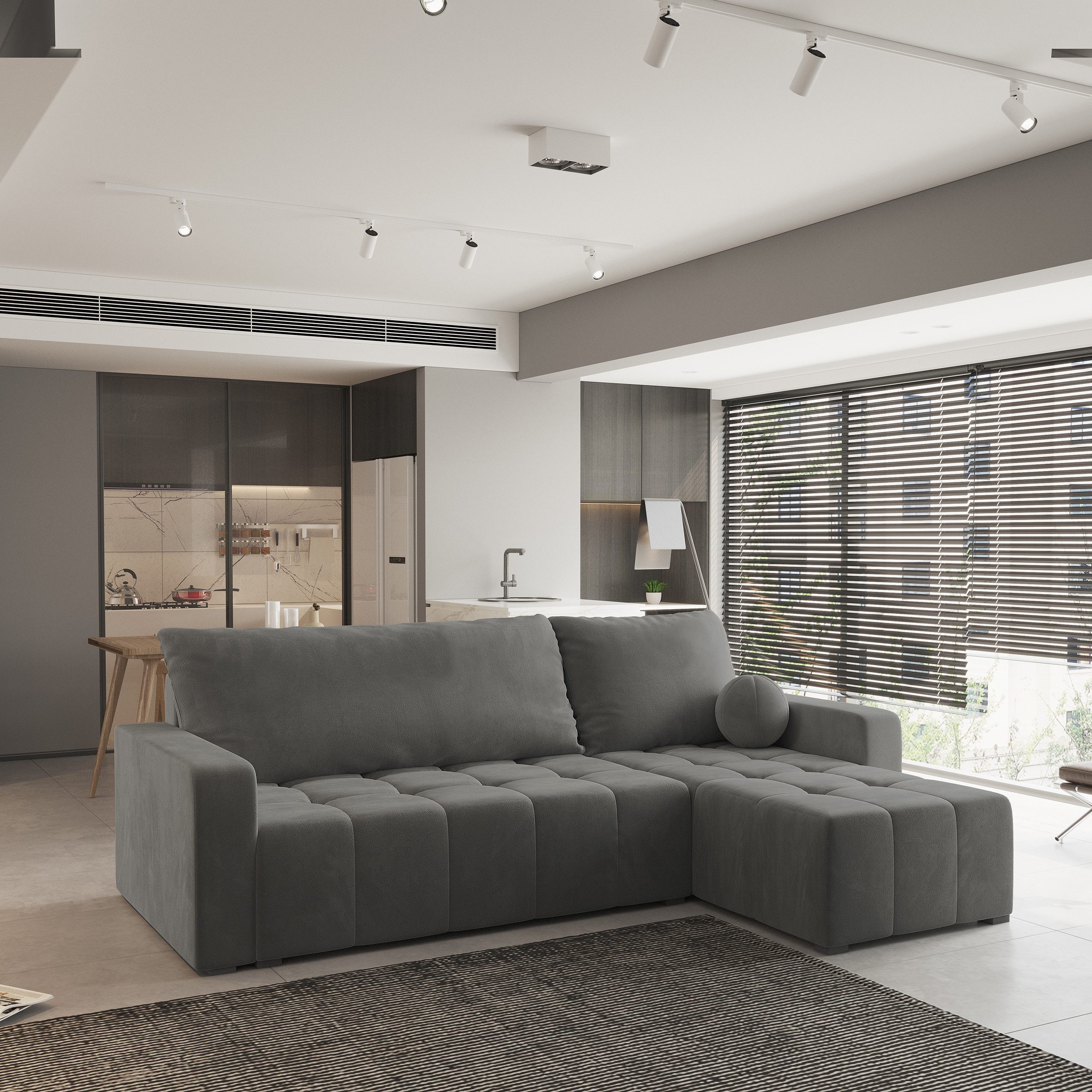 Masseno Ecksofa VOLIRA mit Schlaffunktion L-Form, Sofa mit Bettkasten günstig online kaufen