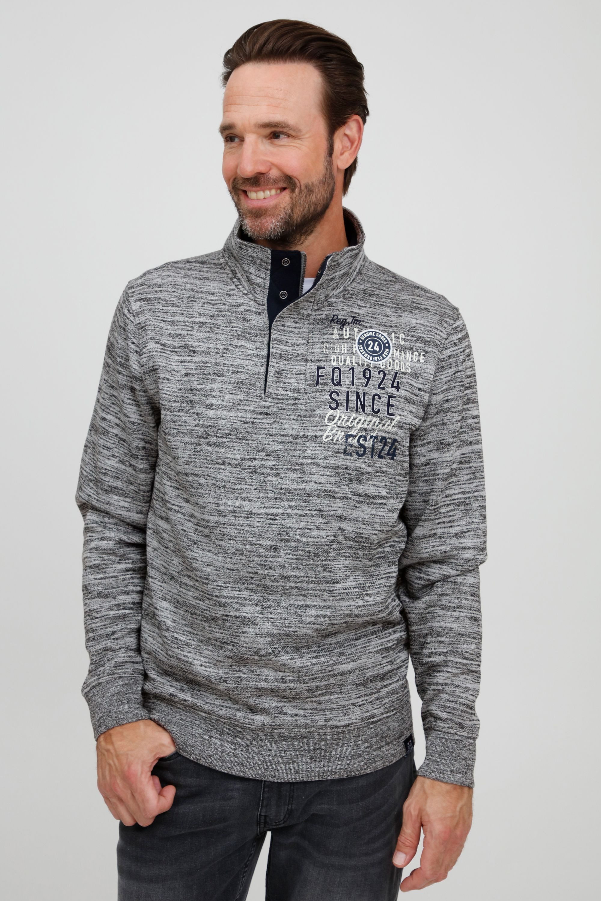 FQ1924 Troyer FQGudmund Modischer Strickpullover mit günstig online kaufen