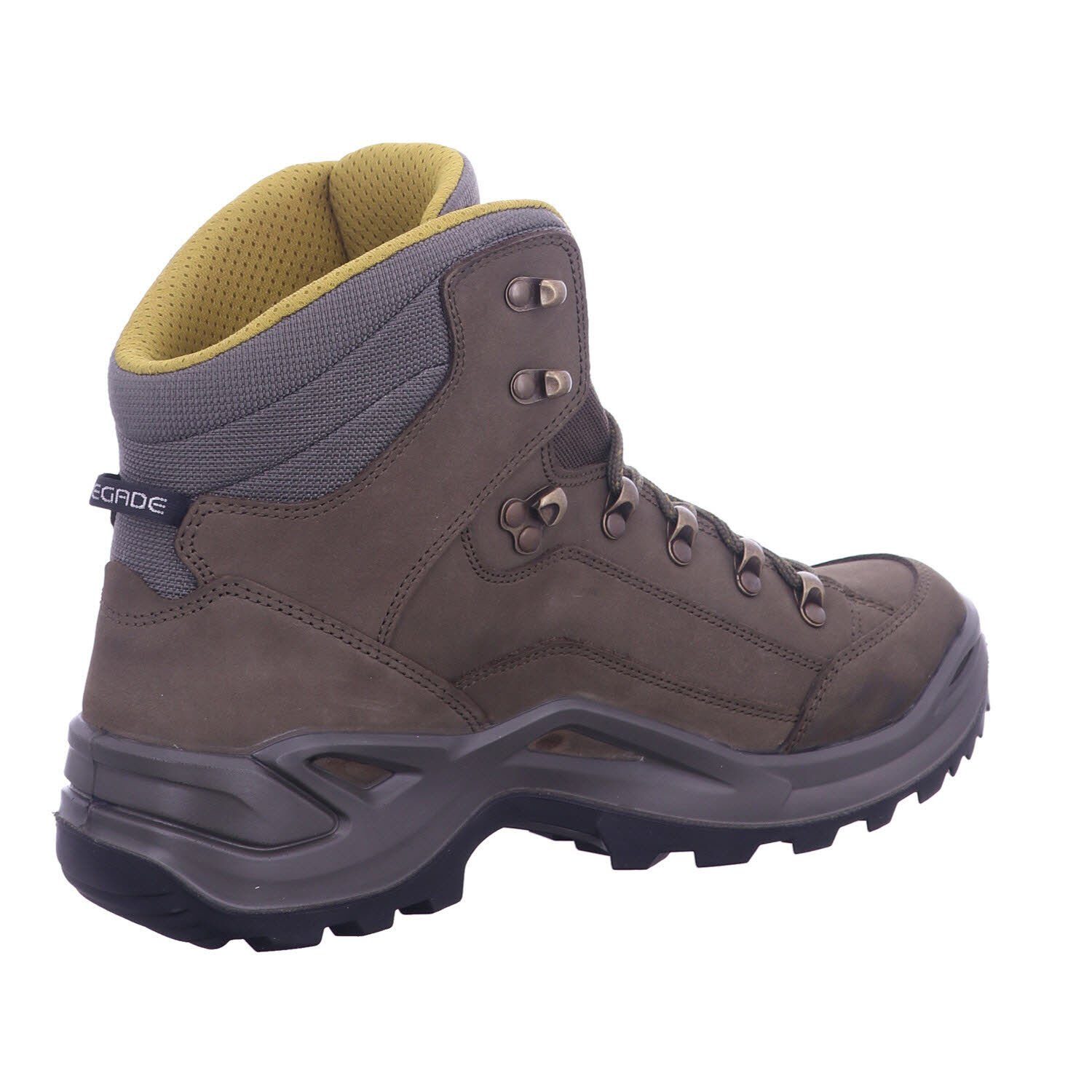 Lowa RENEGADE GTX MID und Sohlenkonstruktion (1-tlg) Outdoorschuh stabiler oliv/senf mit Schaft