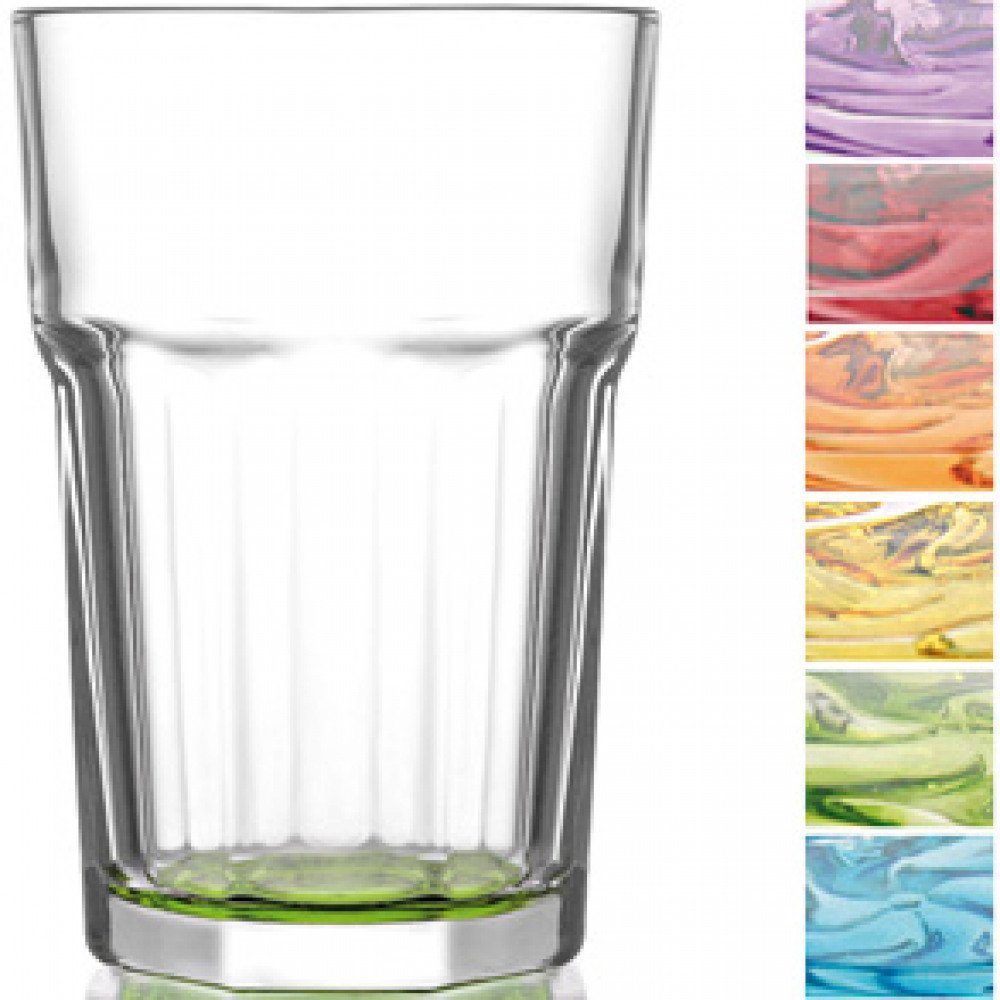 Gläser-Set Trinkglas Cocktailglas Caipirinha Glas Farbig sortiert 300 ml
