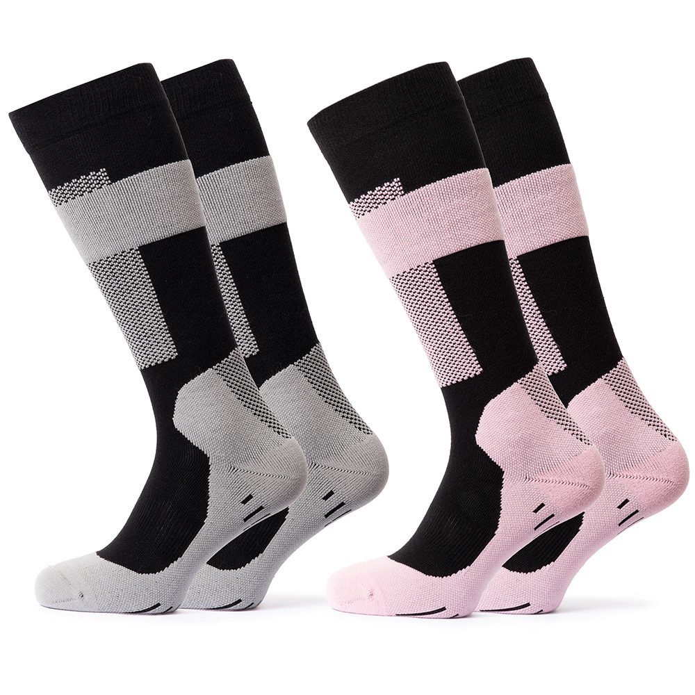 OCCULTO Skisocken Damen Kompressions Skisocken 2er Pack (Model: Taylor) (2-Paar)