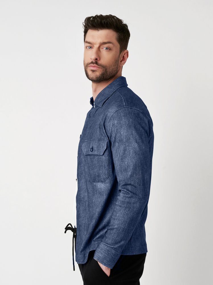 DESOTO Langarmhemd Casual Overshirt Kent mit Kent Kragen günstig online kaufen