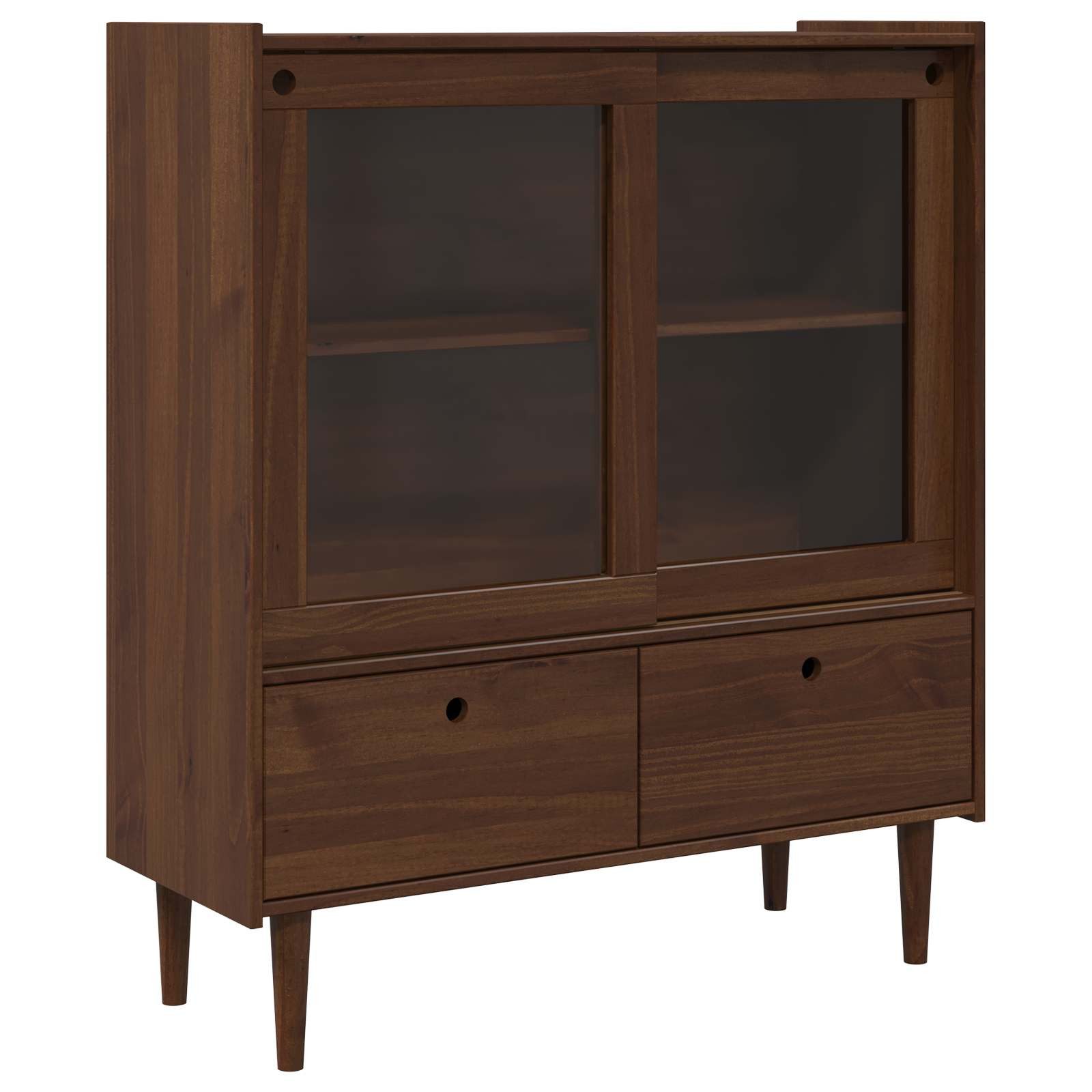 vidaXL Sideboard Schrank BILBAO Dunkelkaramell 104 x 40 x 120 cm (1 St)