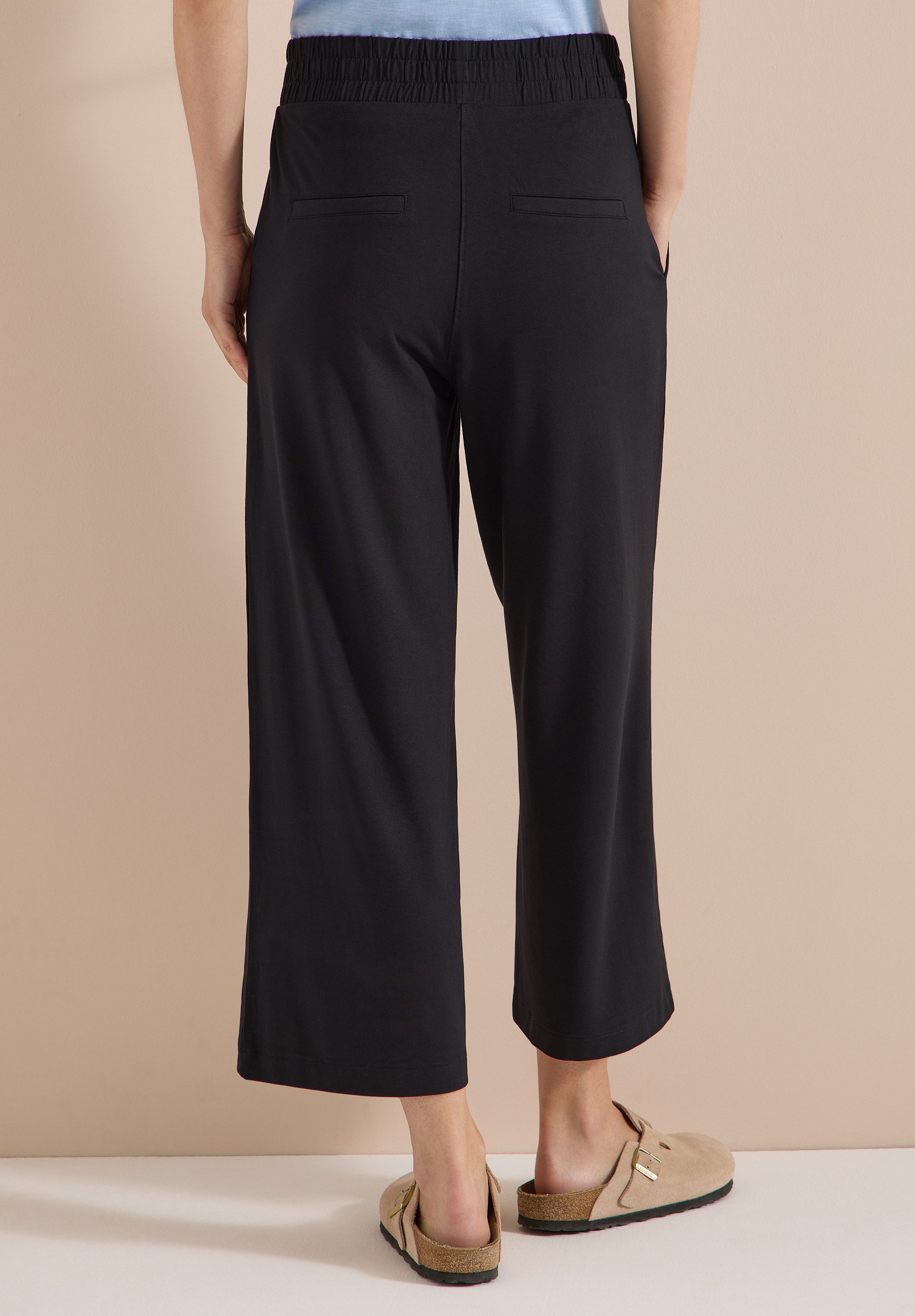 CECIL Stoffhose im elastischen Materialmix