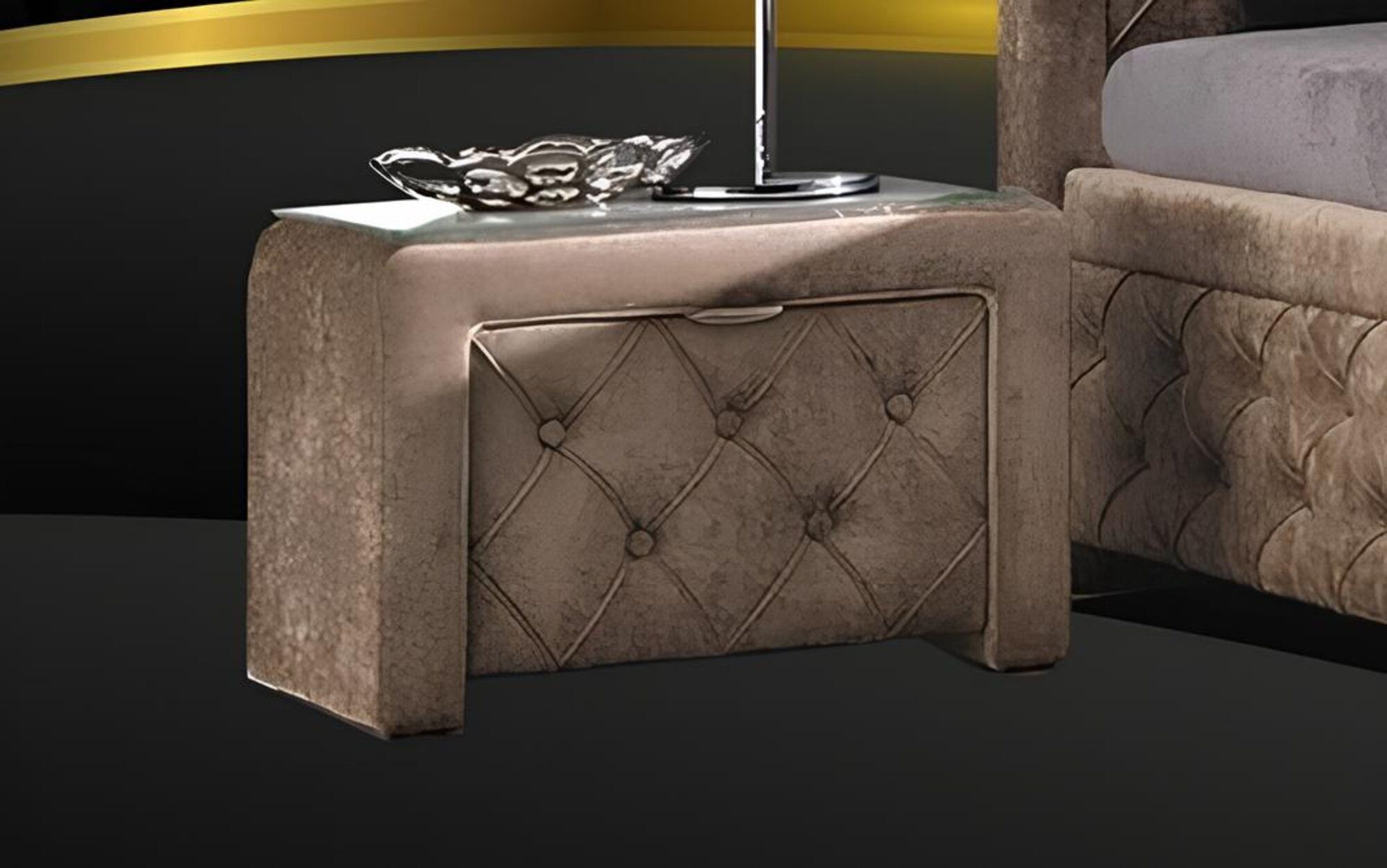 Xlmoebel Nachttisch 2er Set Тумбочки – Elegante für Schlafzimmer Sofort, Hergestellt in Europa