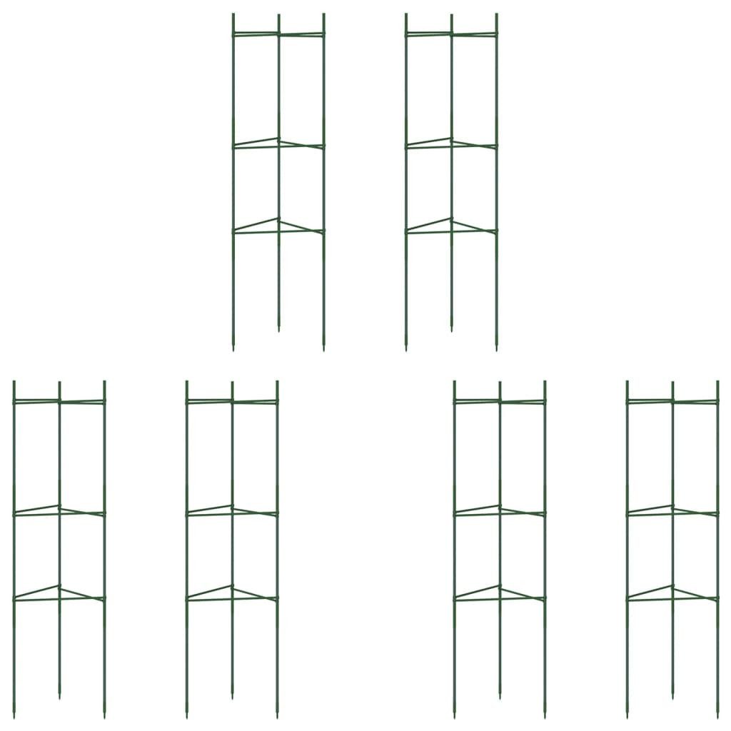 vidaXL Blumenständer Tomatenkäfige 6 Stk. 116 cm Stahl und PP (6 St)