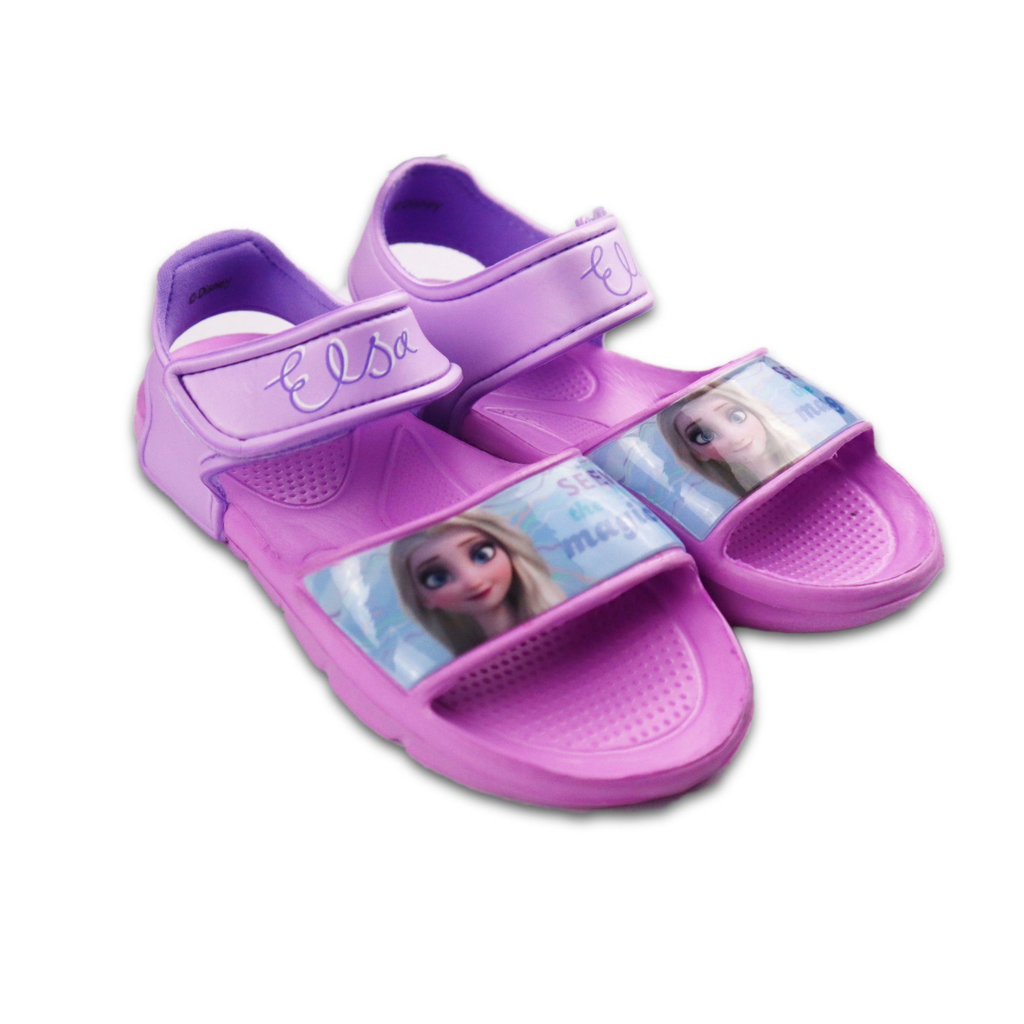 Disney Frozen Die 22 mit bis Klettverschluss Sandale Eiskönigin Kinder 33 Elsa Gr. Sandalen Mädchen