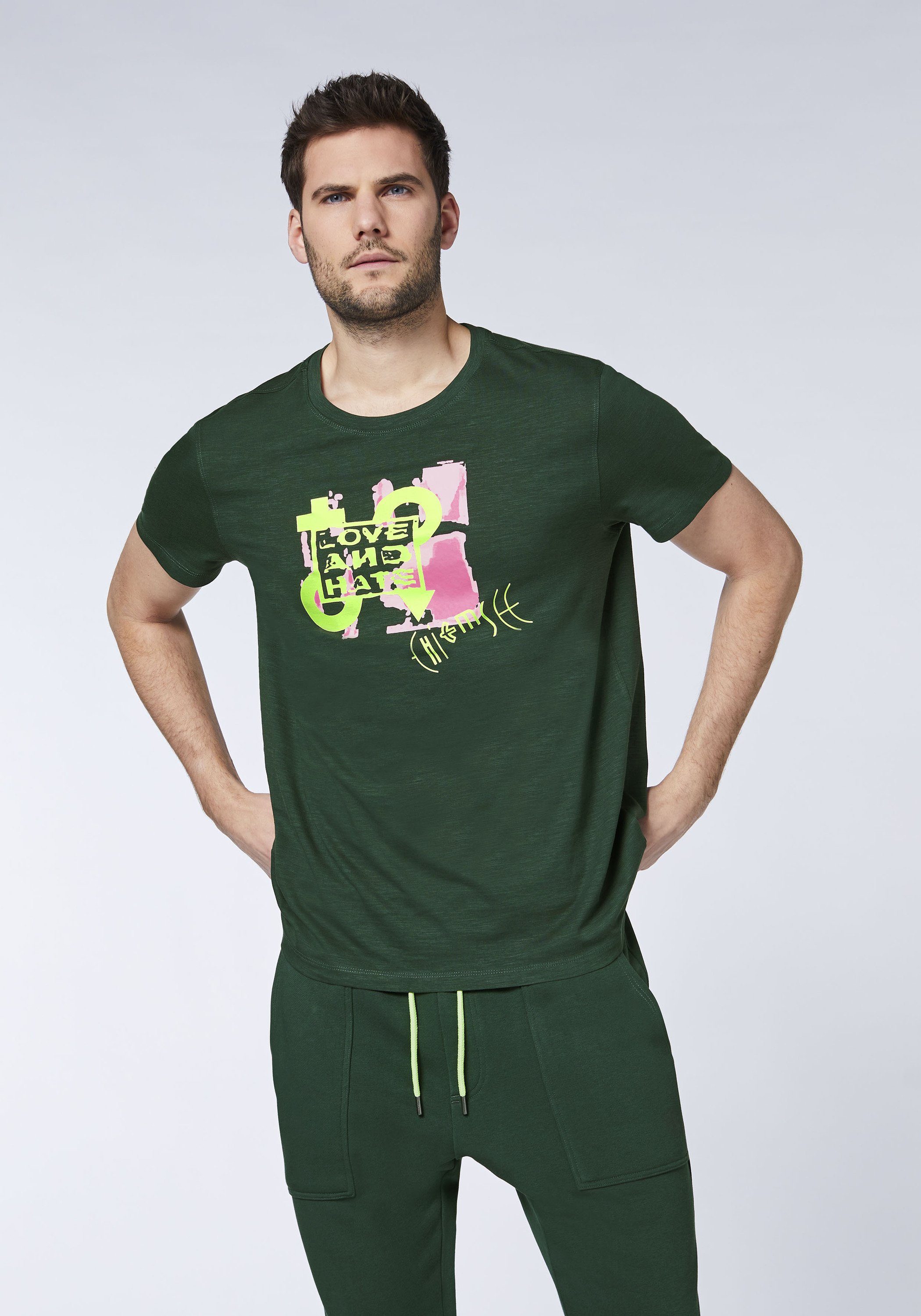 Green Print-Shirt T-Shirt Chiemsee Gables