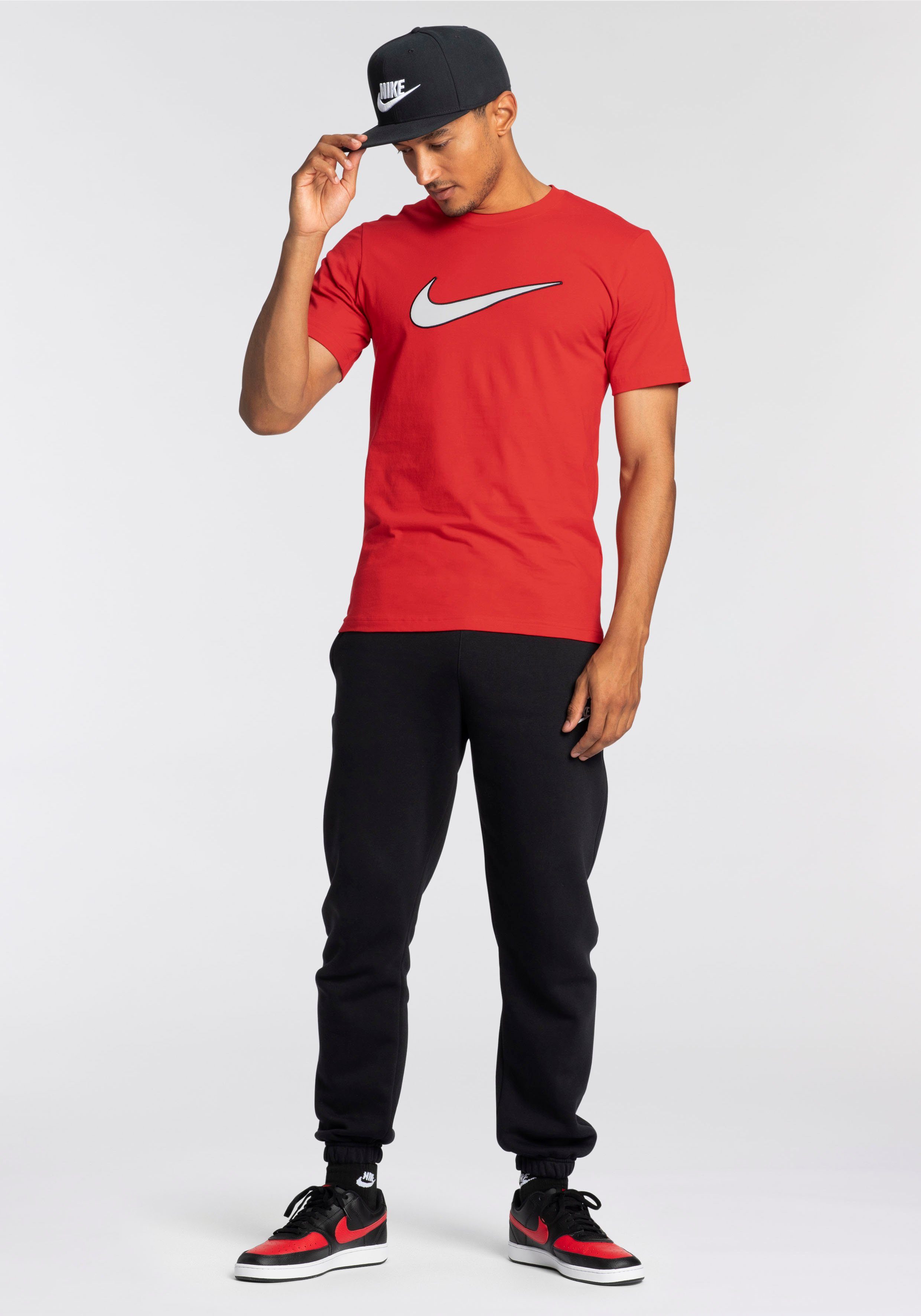 Sportswear Nike NSW SS TOP M RED T-Shirt UNIVERSITY SP