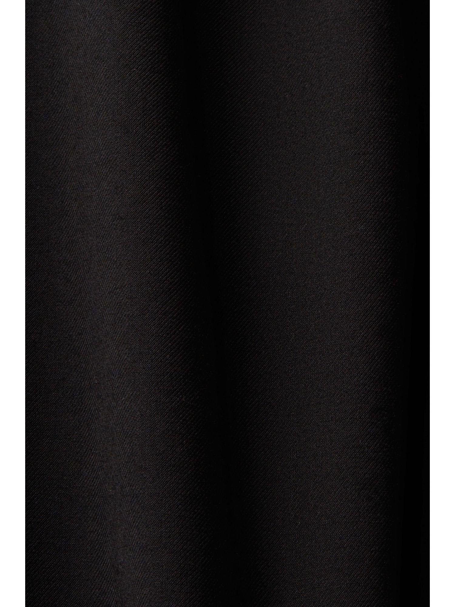 Esprit Collection Stoffhose Hose mit BLACK geschlitzten Reißverschluss und Säumen