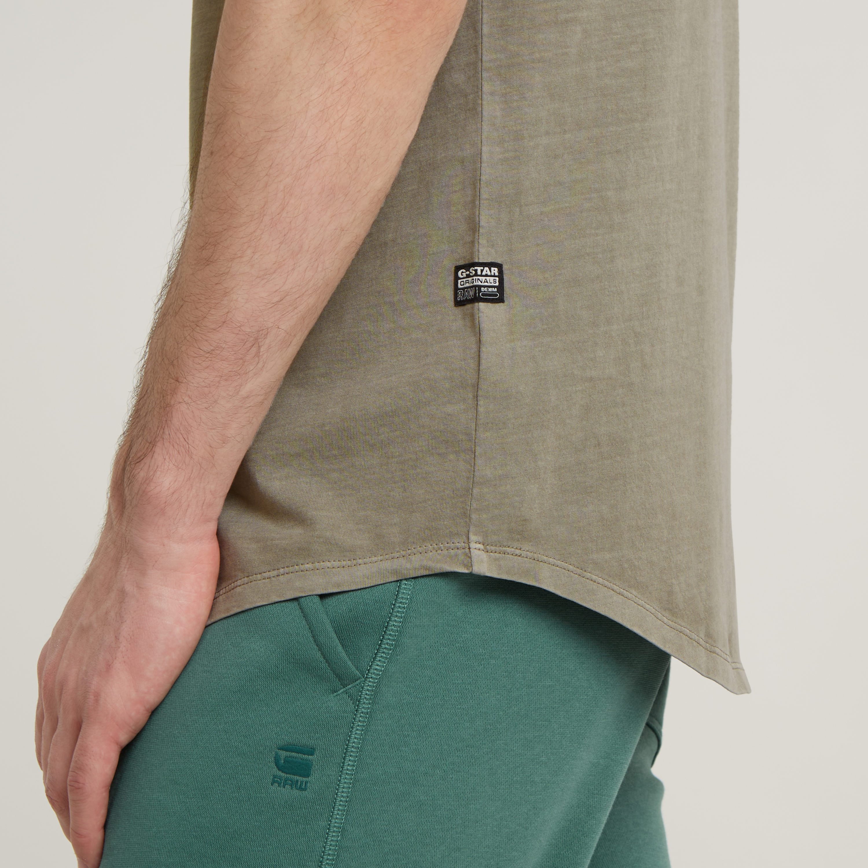 G-STAR Kurzarmshirt Lash Rundhals, Logoapplikation