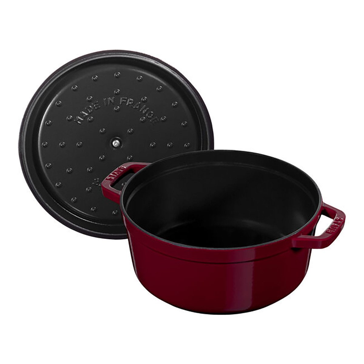 Staub Bratentopf Staub La Cocotte Töpfe und Pfannen Cocotte, 26 cm Bordeaux Gusseisen, (1-tlg)