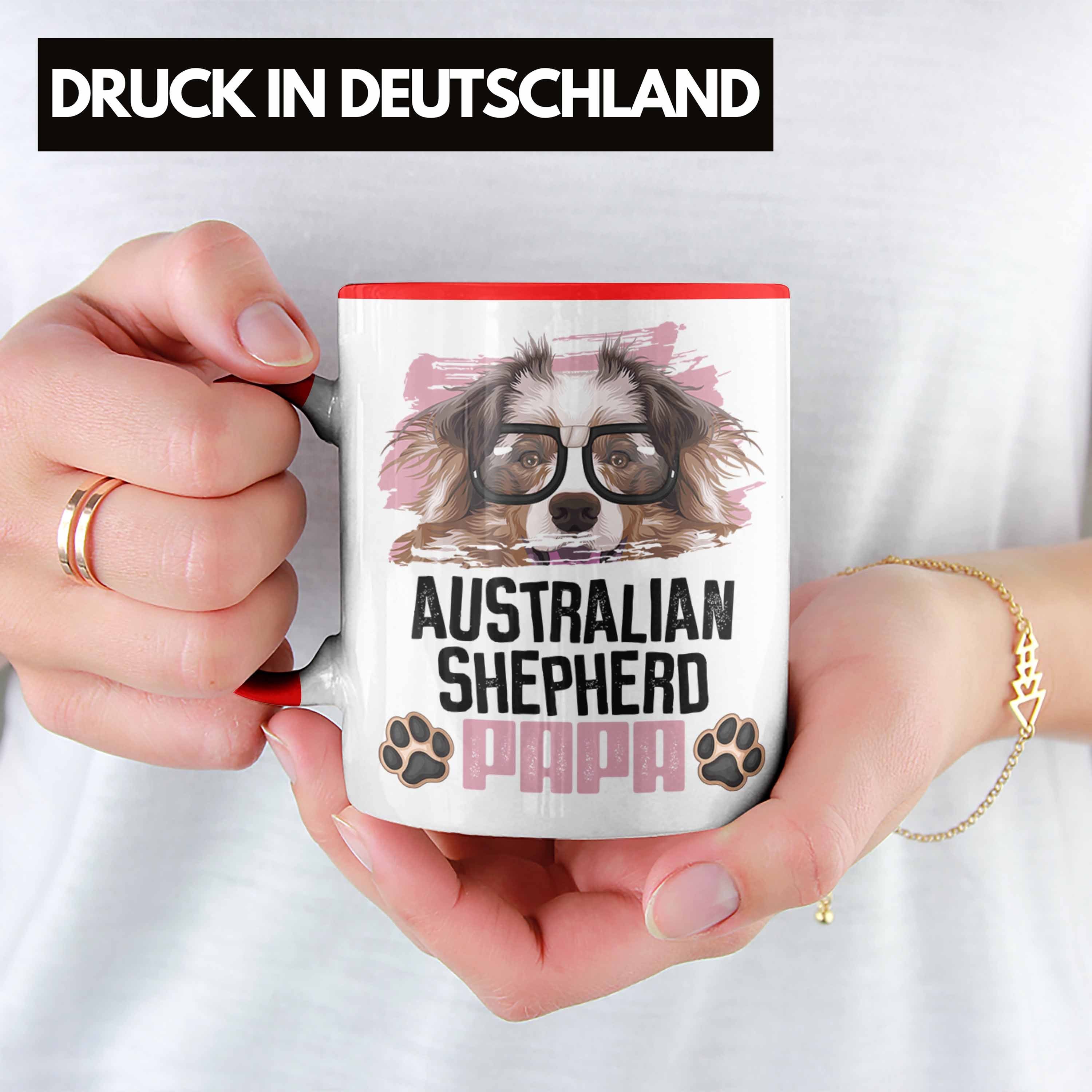Rot Australian Lustiger Gesch Trendation Spruch Besitzer Tasse Geschenk Tasse Papa Shepherd