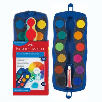 Faber-Castell Malstift Farbkasten Connector 12 Farben blau