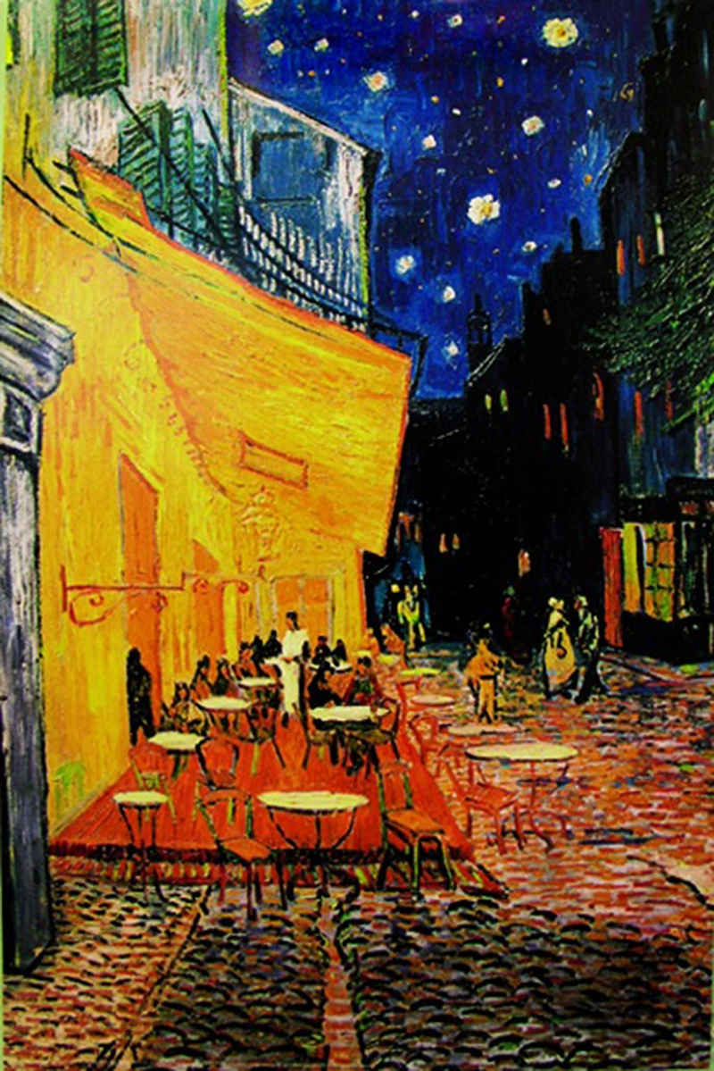 Close Up Poster »Terrasse de Cafe la nuit Poster Vincent Van Gogh 61 x 91,5 cm«