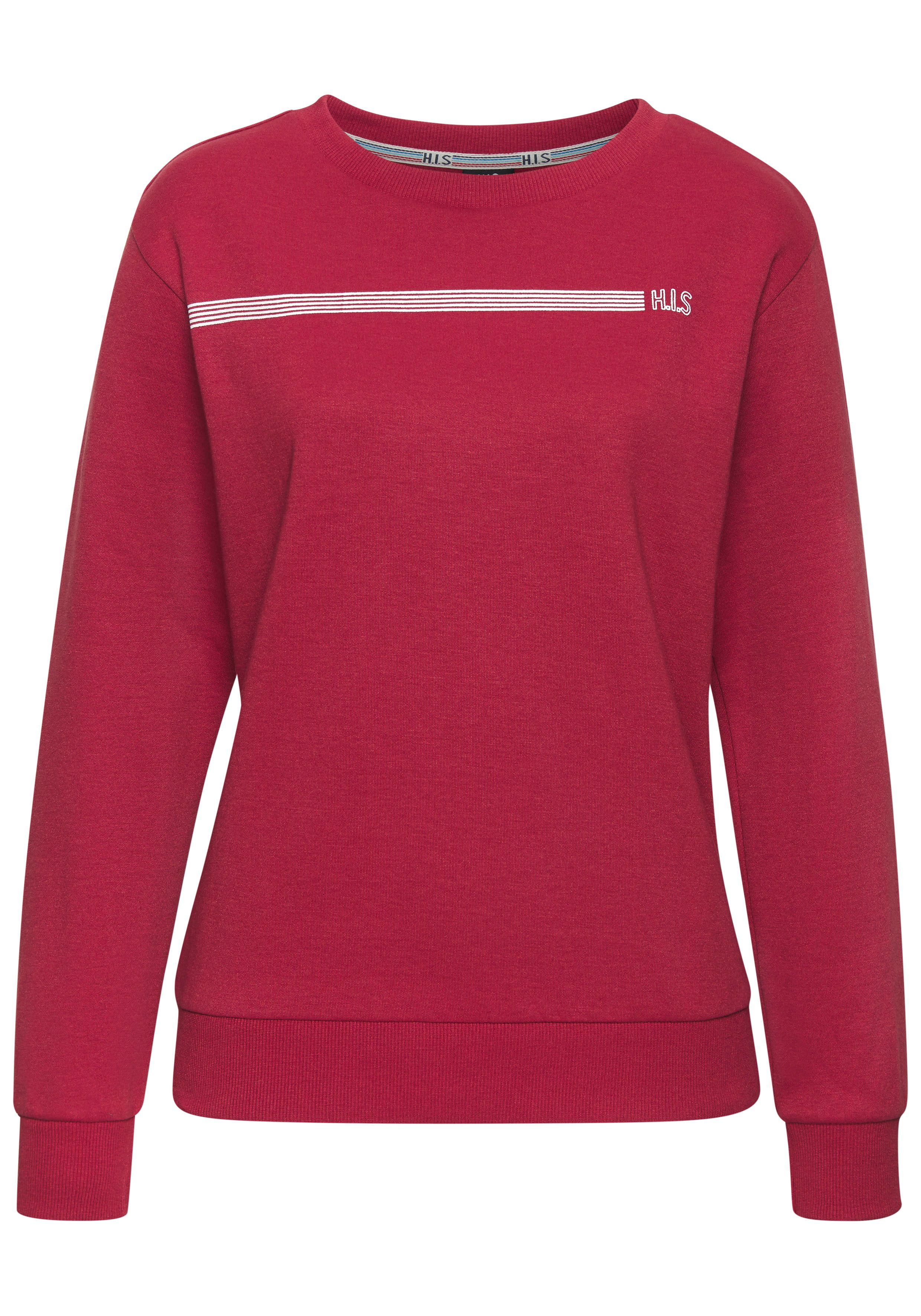 H.I.S Sweatshirt Basic mit Logodruck, Loungewear günstig online kaufen