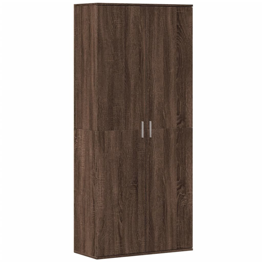 vidaXL Fächerschrank Highboard Braun Eichen-Optik 80x35x180 günstig online kaufen